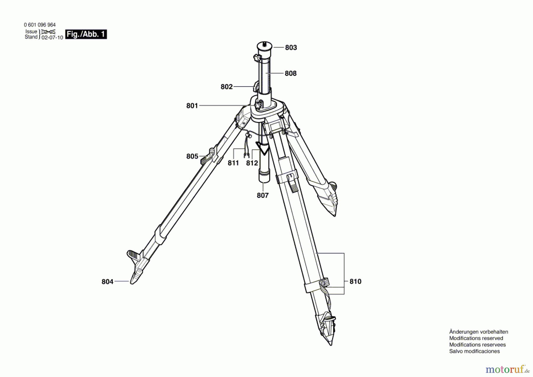 Bosch Werkzeug Stativ BS 280 Seite 1