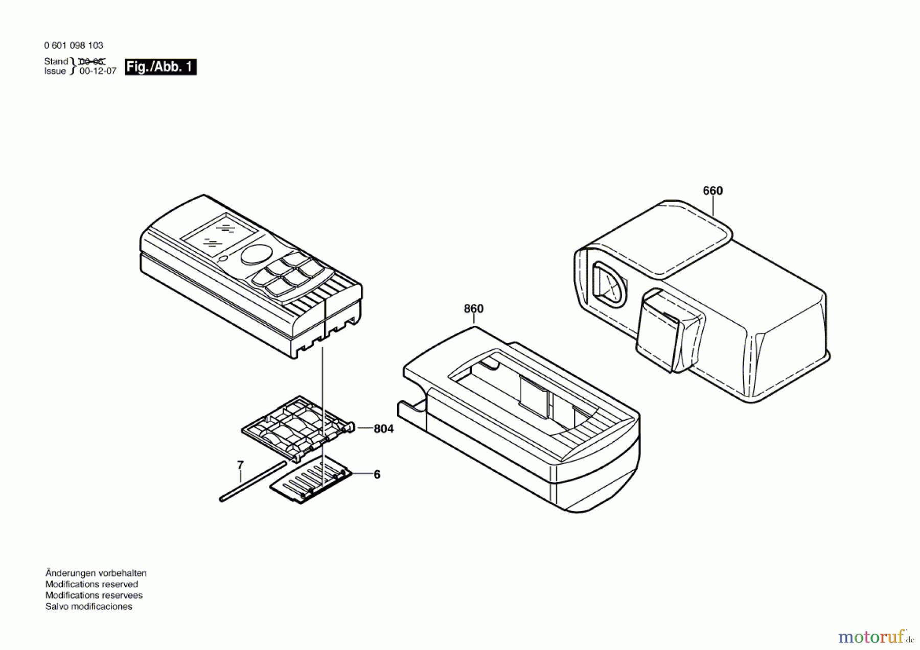  Bosch Werkzeug Entfernungsmesser Disfix Laser 60 Seite 1