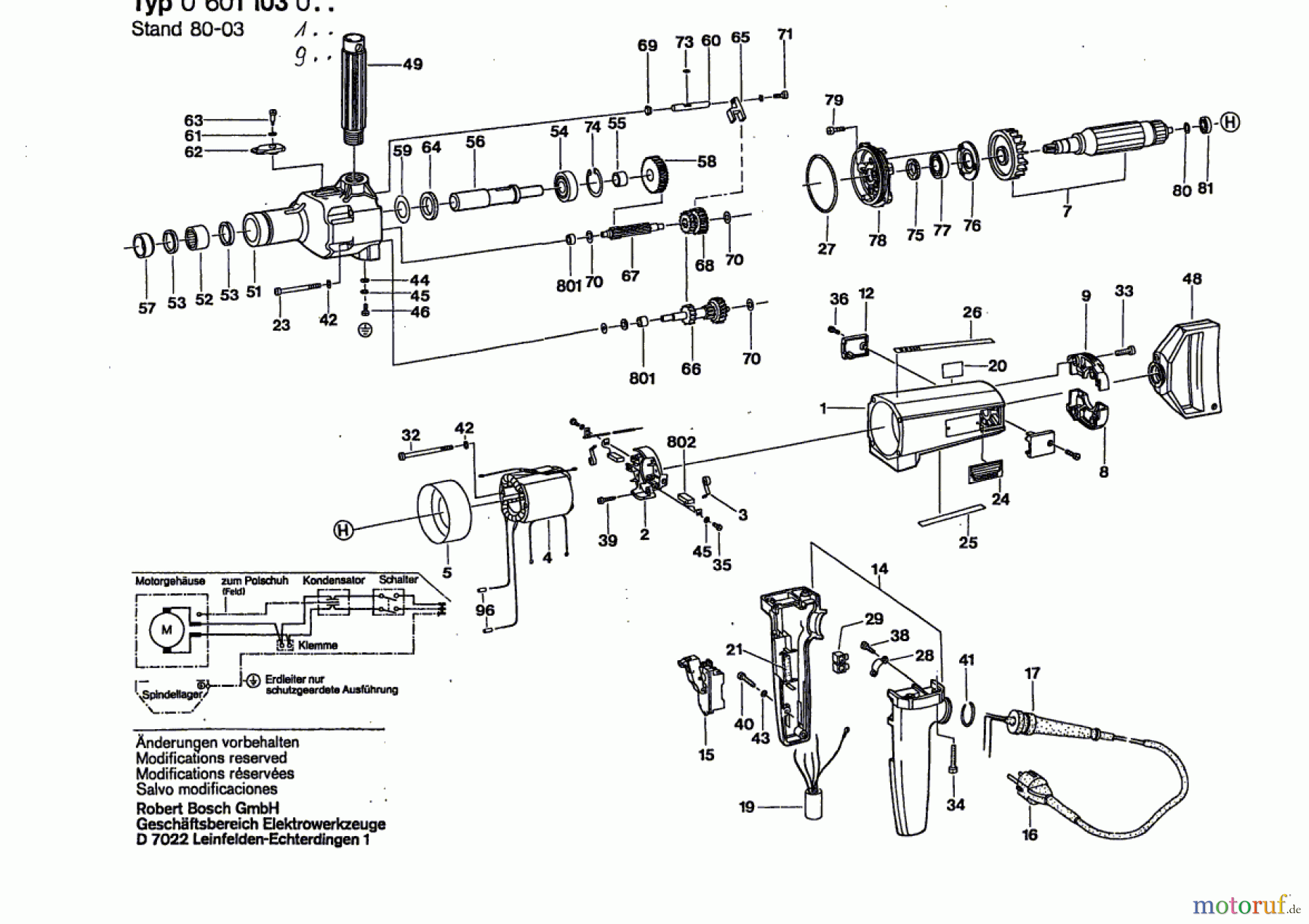  Bosch Werkzeug Bohrmaschine UB2J77 Seite 1