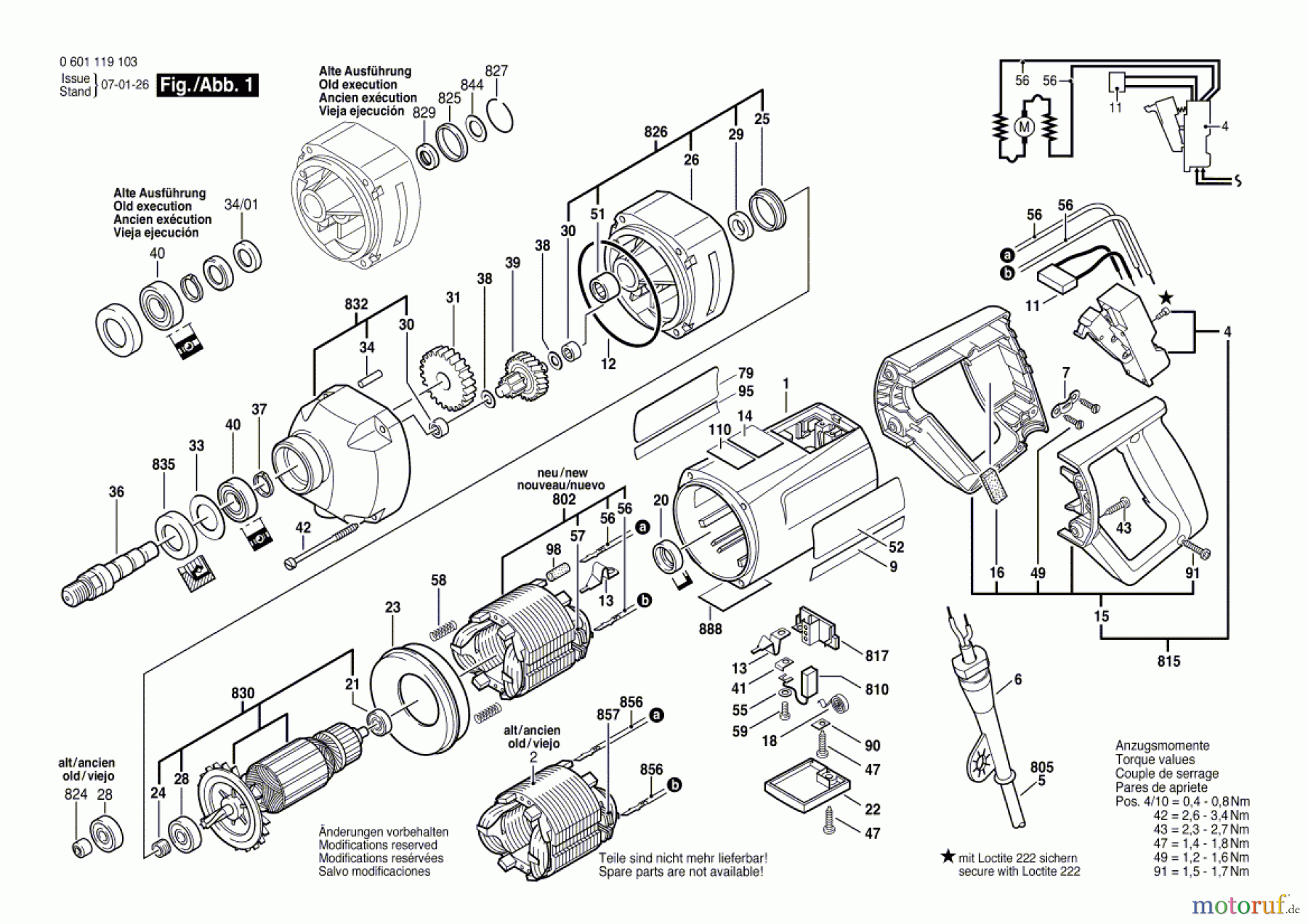  Bosch Werkzeug Bohrmaschine GBM 13 Seite 1