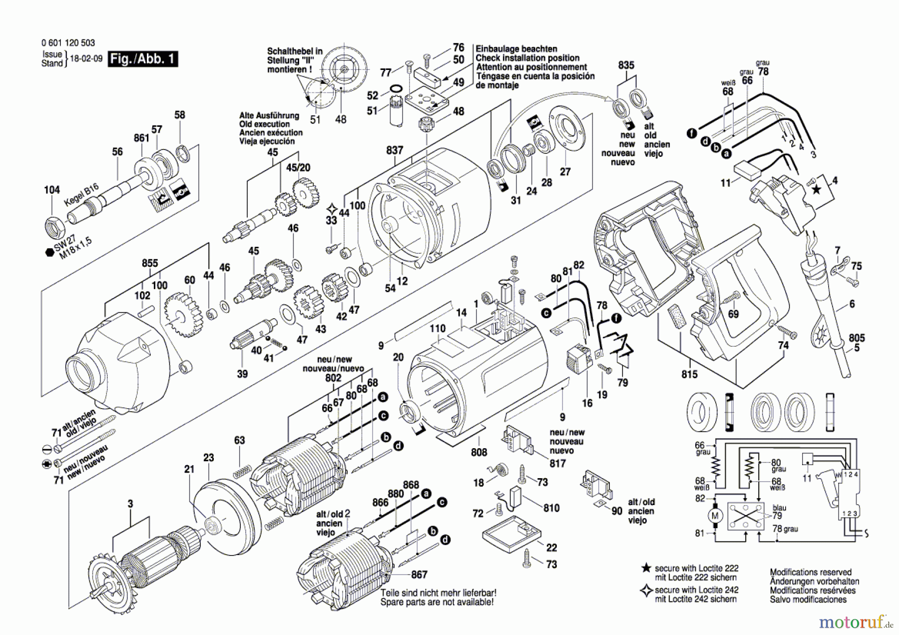  Bosch Werkzeug Bohrmaschine GBM 16-2 RE Seite 1