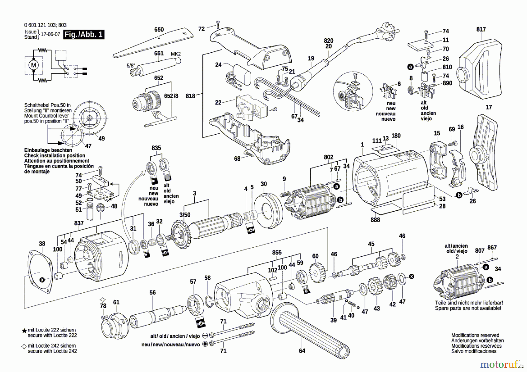  Bosch Werkzeug Bohrmaschine D 23/13 Seite 1