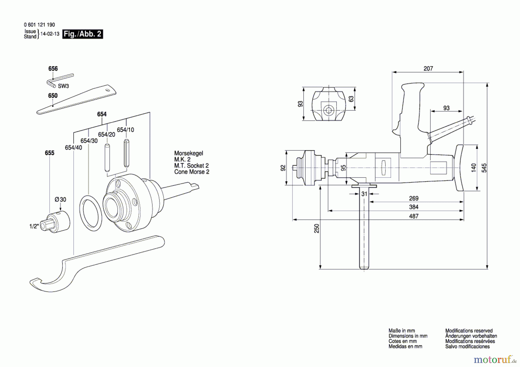  Bosch Werkzeug Bohrmaschine GBM 23-2 Seite 2