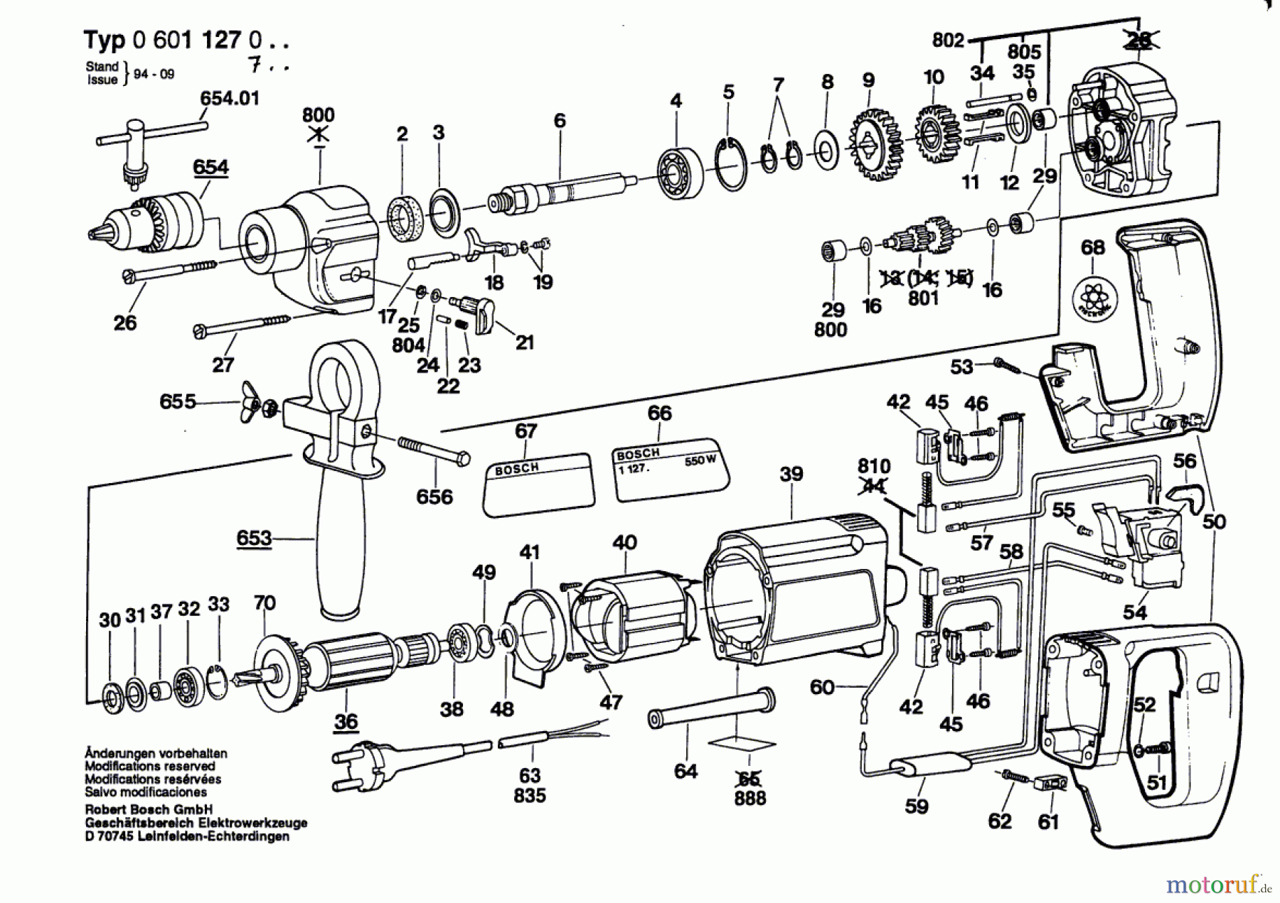  Bosch Werkzeug Bohrmaschine ---- Seite 1