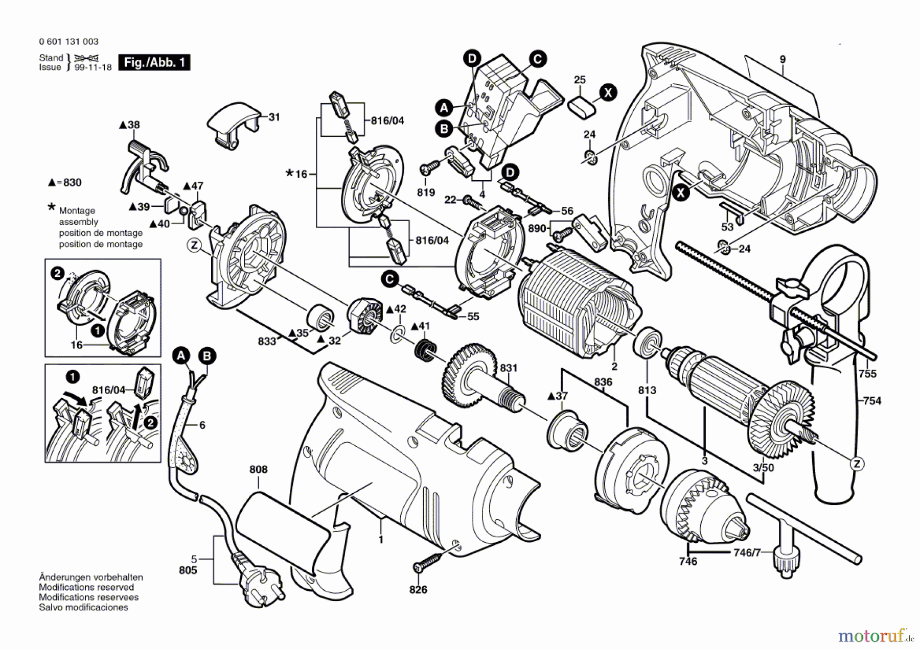 Bosch Werkzeug Schlagbohrmaschine GSB 13 Seite 1