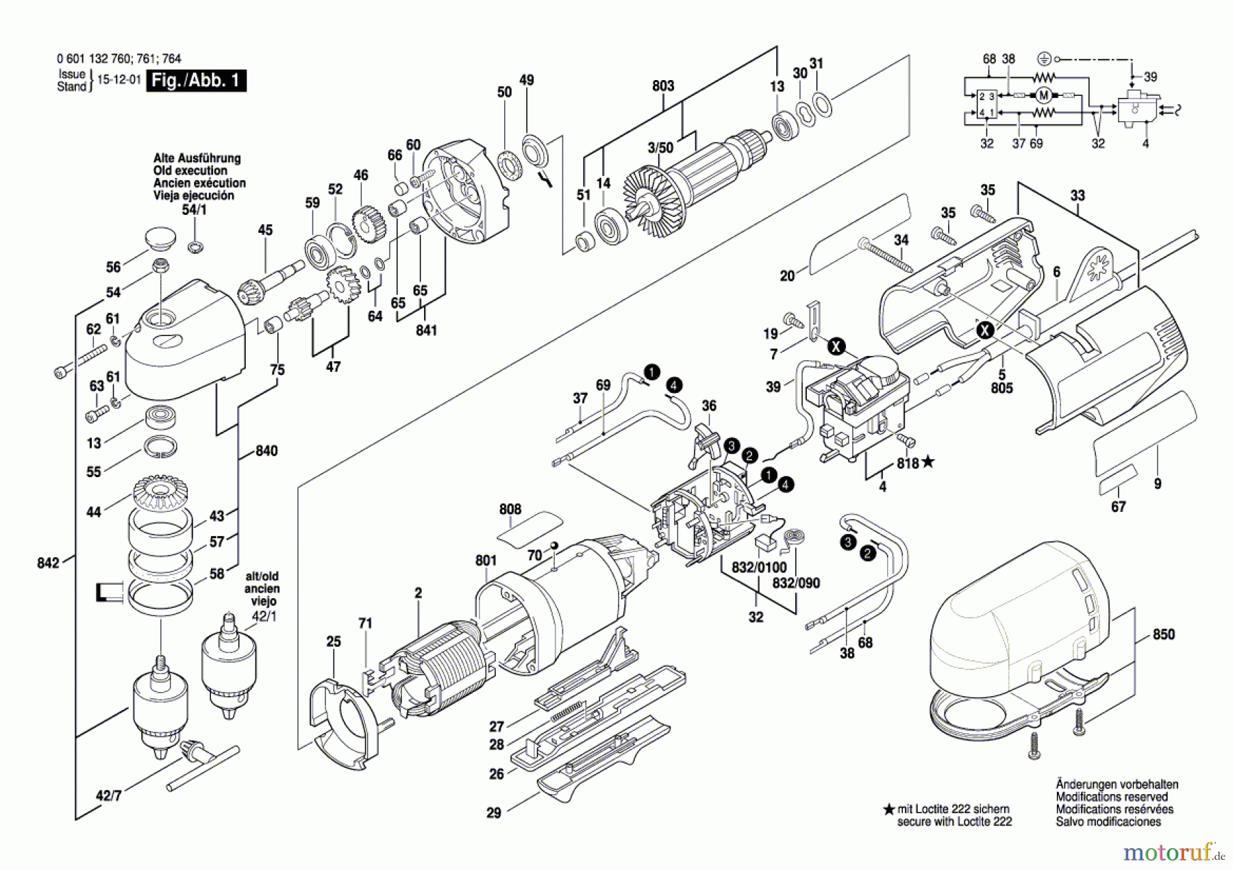  Bosch Werkzeug Winkelbohrmaschine WB 10 RLE Seite 1