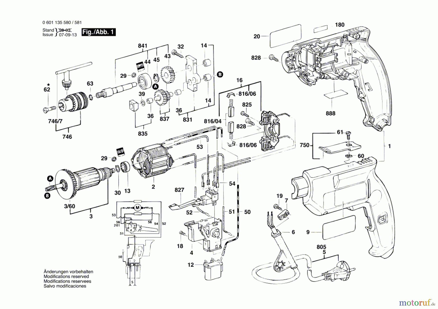  Bosch Werkzeug Bohrmaschine CF 400 Seite 1