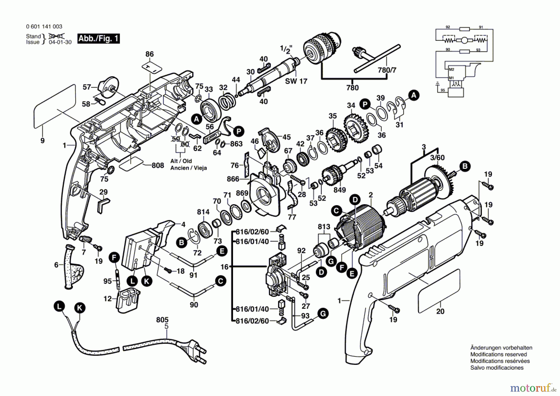  Bosch Werkzeug Schlagbohrmaschine GSB 18-2 Seite 1