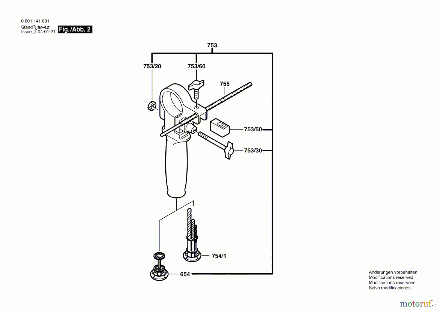  Bosch Werkzeug Schlagbohrmaschine GSB 2-600 RE Seite 2
