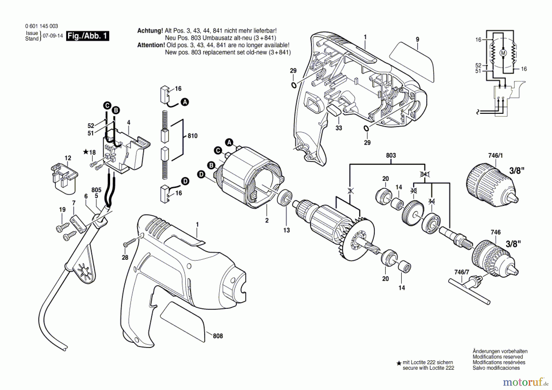  Bosch Werkzeug Bohrmaschine GBM 6 Seite 1