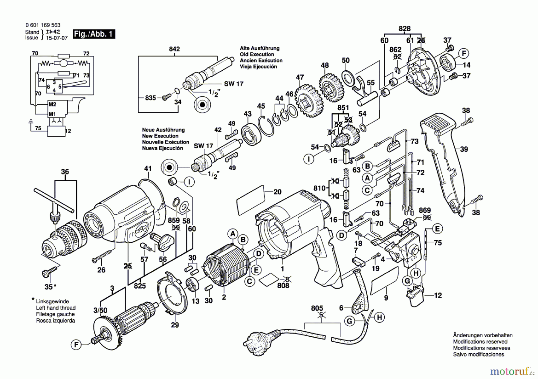  Bosch Werkzeug Bohrmaschine BM 13-E Seite 1