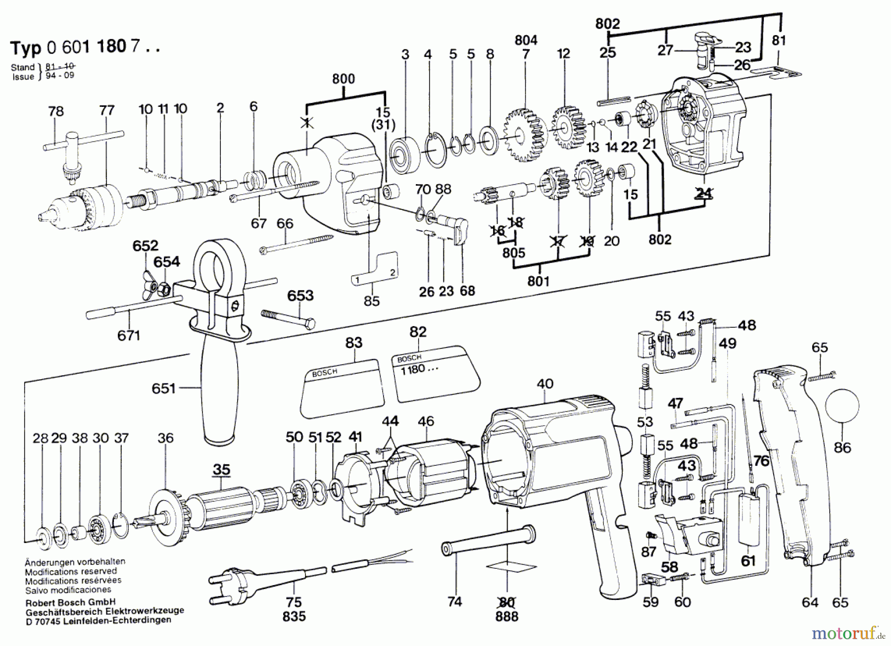  Bosch Werkzeug Schlagbohrmaschine GSB 18-2 E Seite 1