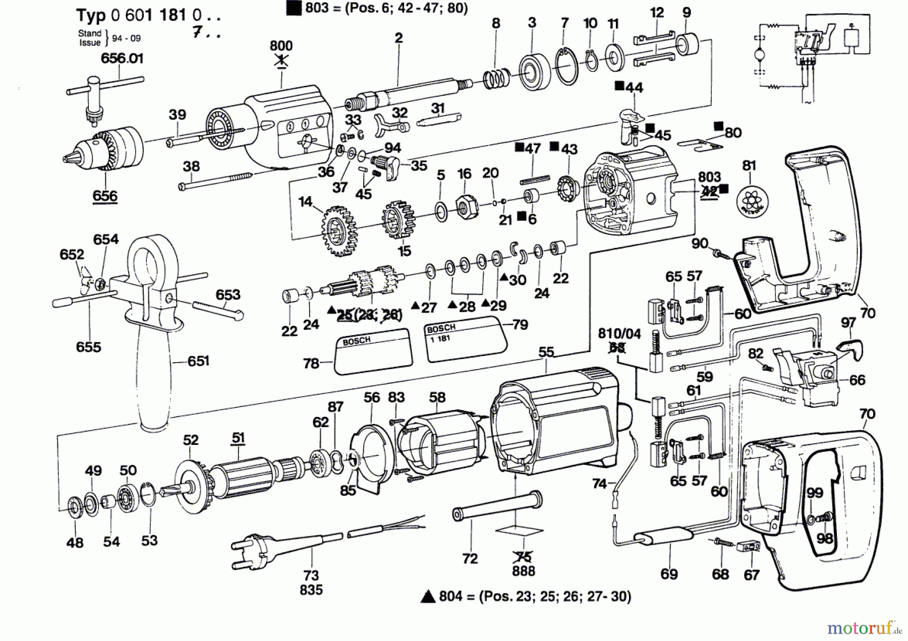  Bosch Werkzeug Schlagbohrmaschine ELECTRONIC Seite 1