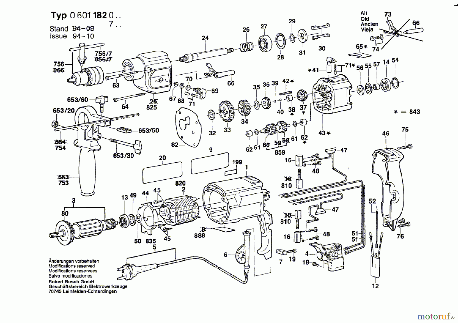  Bosch Werkzeug Bohrmaschine GSB 16-2 Seite 1