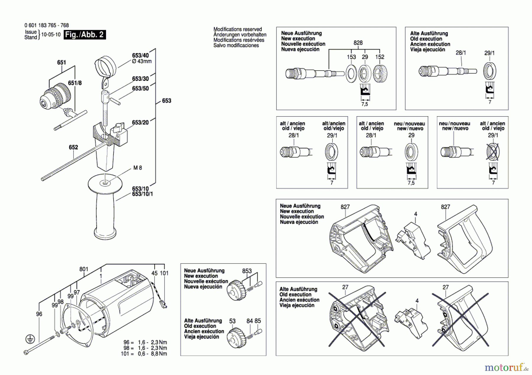  Bosch Werkzeug Schlagbohrmaschine SB 16 E Seite 2