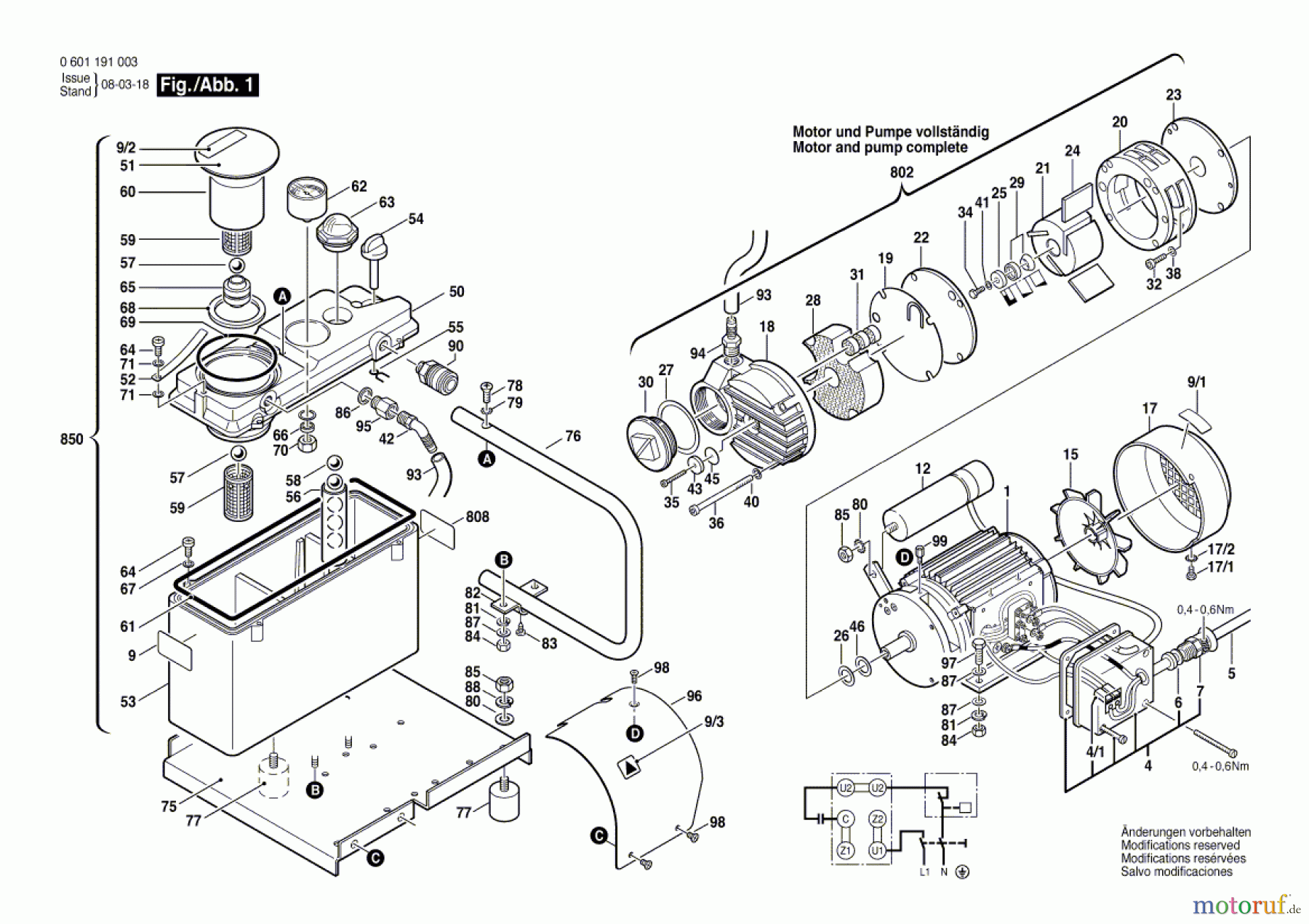  Bosch Werkzeug Vakuumpumpe GVP 140 Seite 1