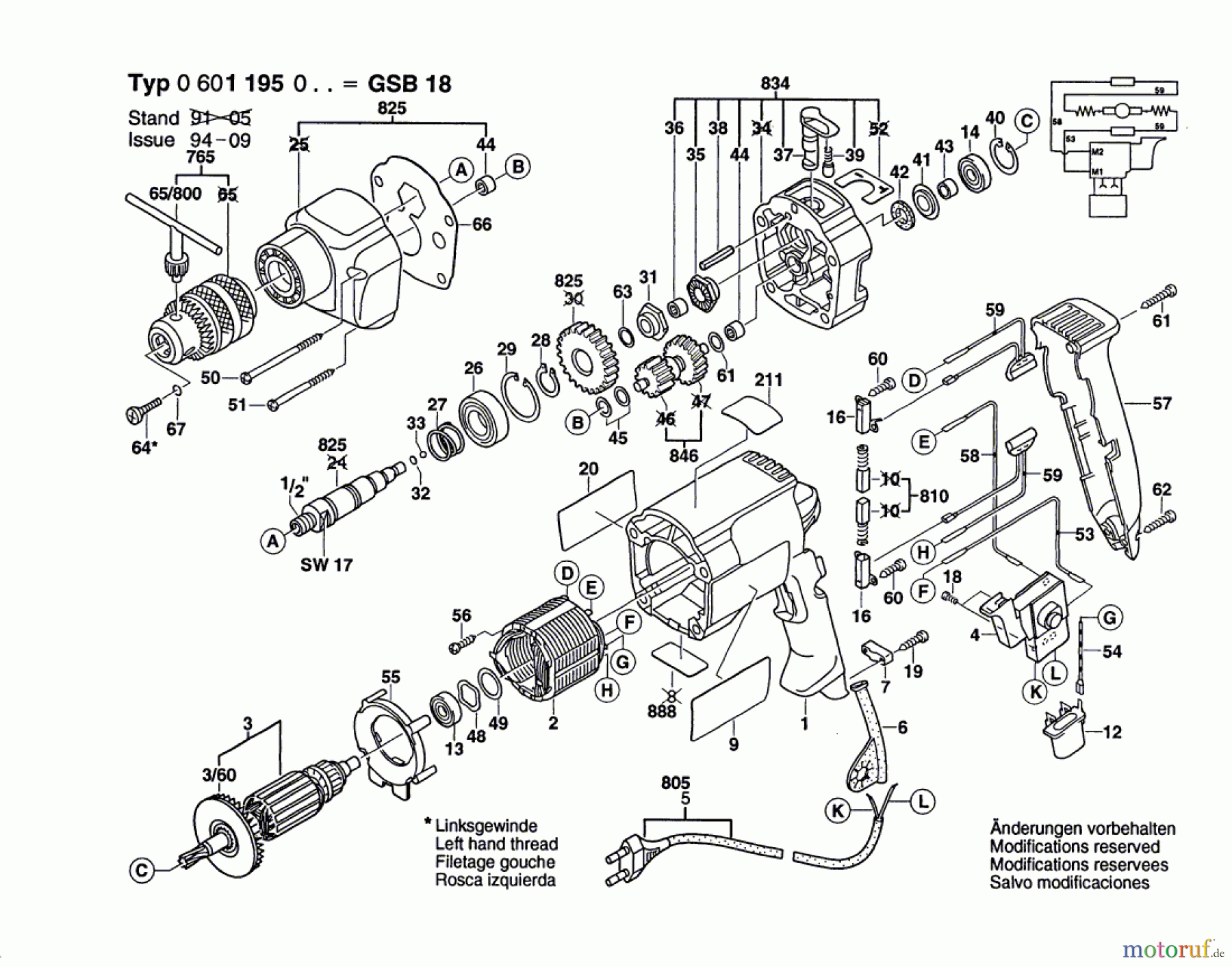  Bosch Werkzeug Schlagbohrmaschine GSB 18 Seite 1