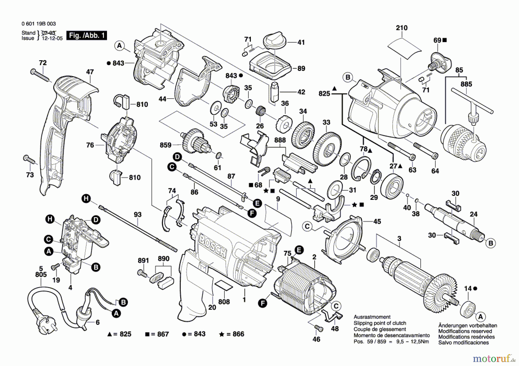  Bosch Werkzeug Schlagbohrmaschine GSB 20-2 Seite 1