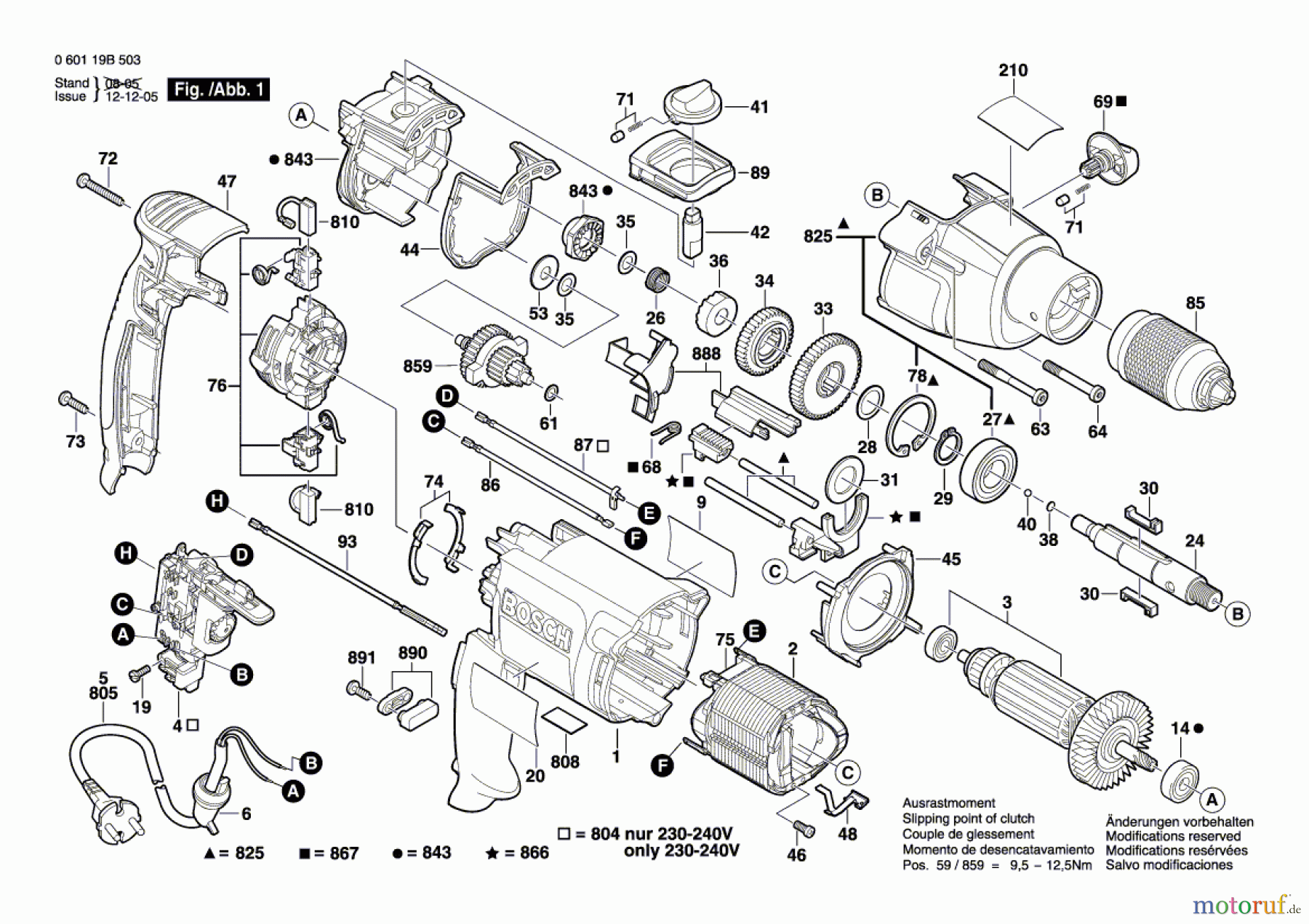  Bosch Werkzeug Schlagbohrmaschine GSB 20-2 RE Seite 1