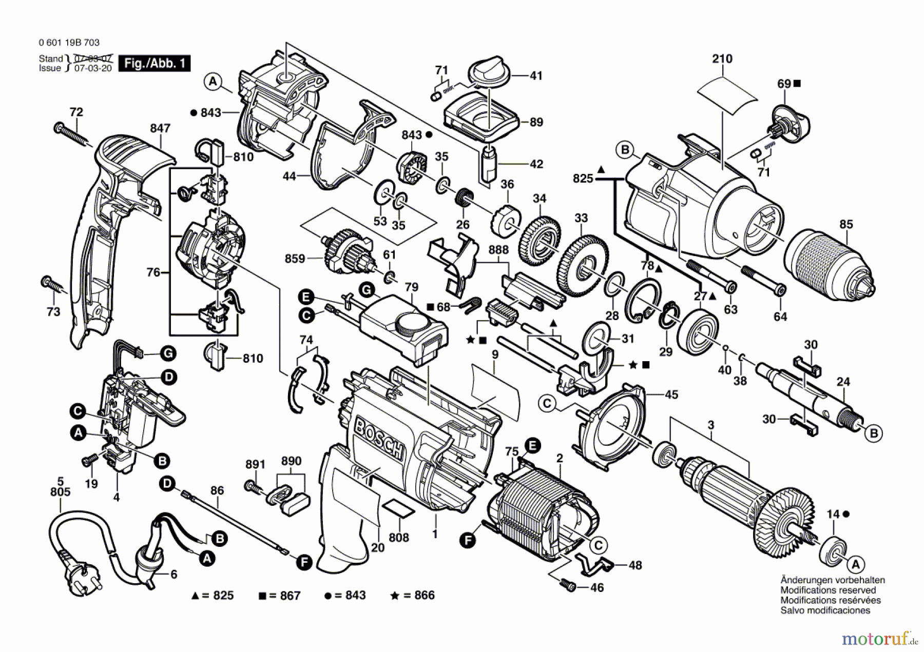  Bosch Werkzeug Schlagbohrmaschine GSB 20-2 RCE Seite 1