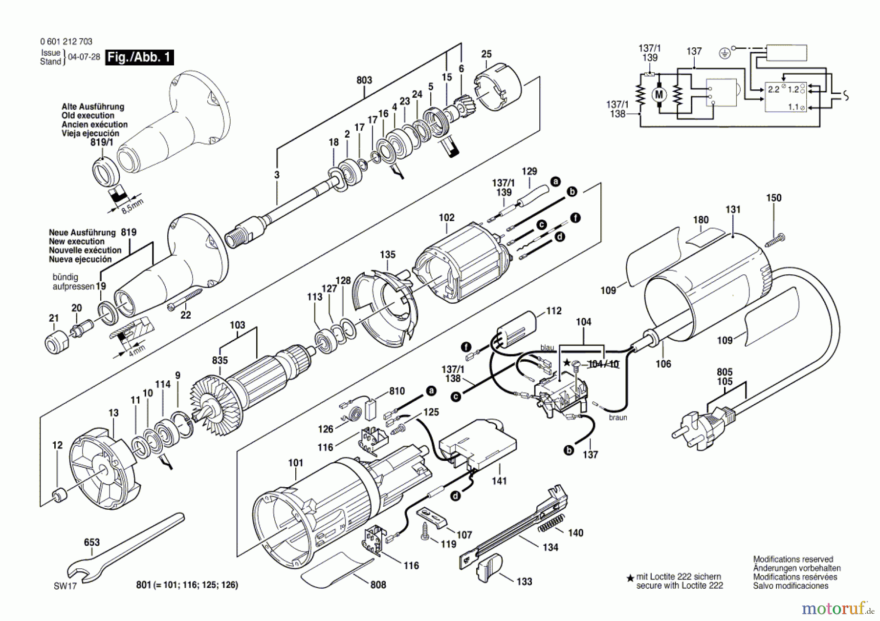  Bosch Werkzeug Geradschleifer GGS 7 C Seite 1