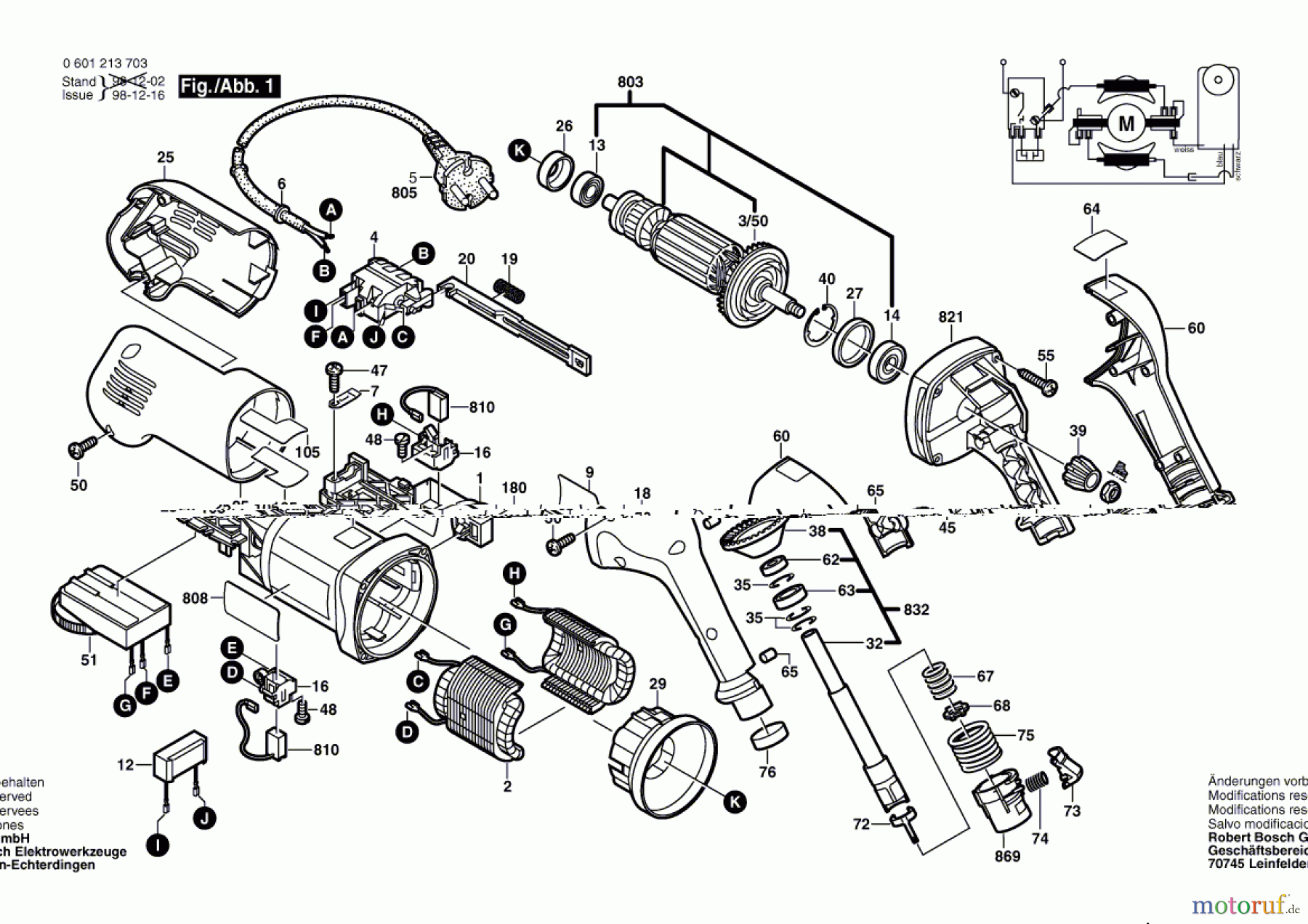 Bosch Werkzeug Elektrobürste GEB 1000 CE Seite 1
