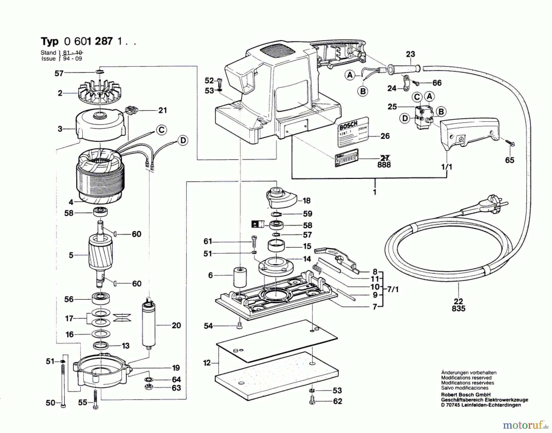  Bosch Werkzeug Schwingschleifer ---- Seite 1