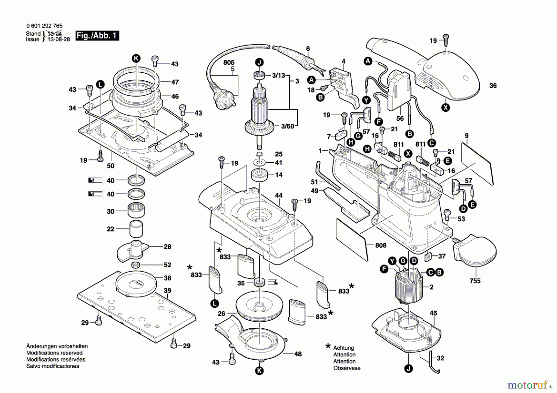  Bosch Werkzeug Schwingschleifer SW 230 AE Seite 1