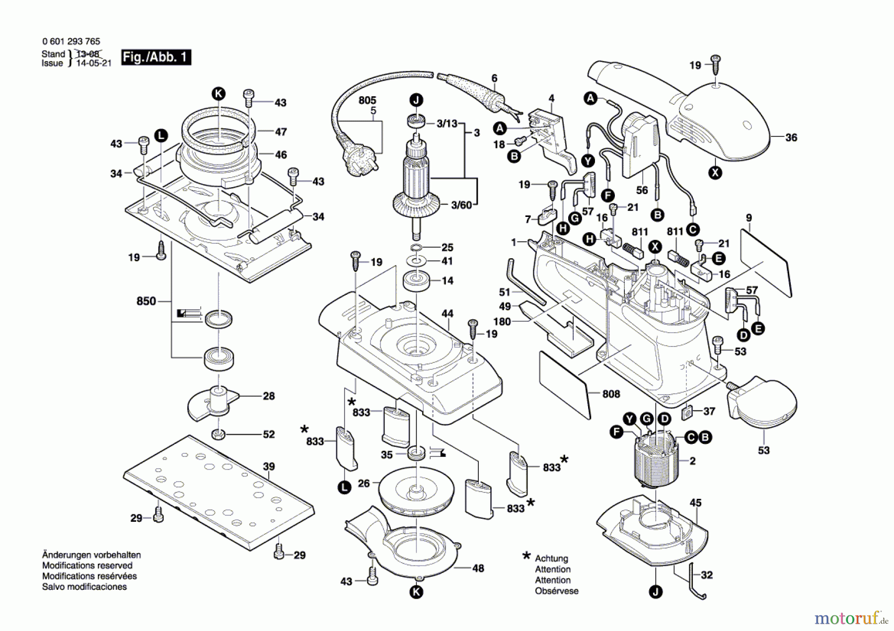  Bosch Werkzeug Schwingschleifer BOS 280 Seite 1