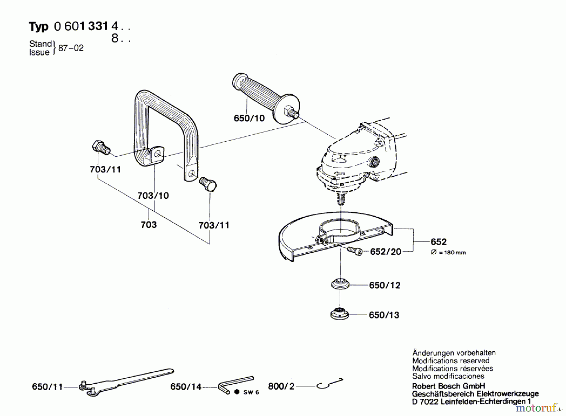  Bosch Werkzeug Winkelschleifer ---- Seite 4