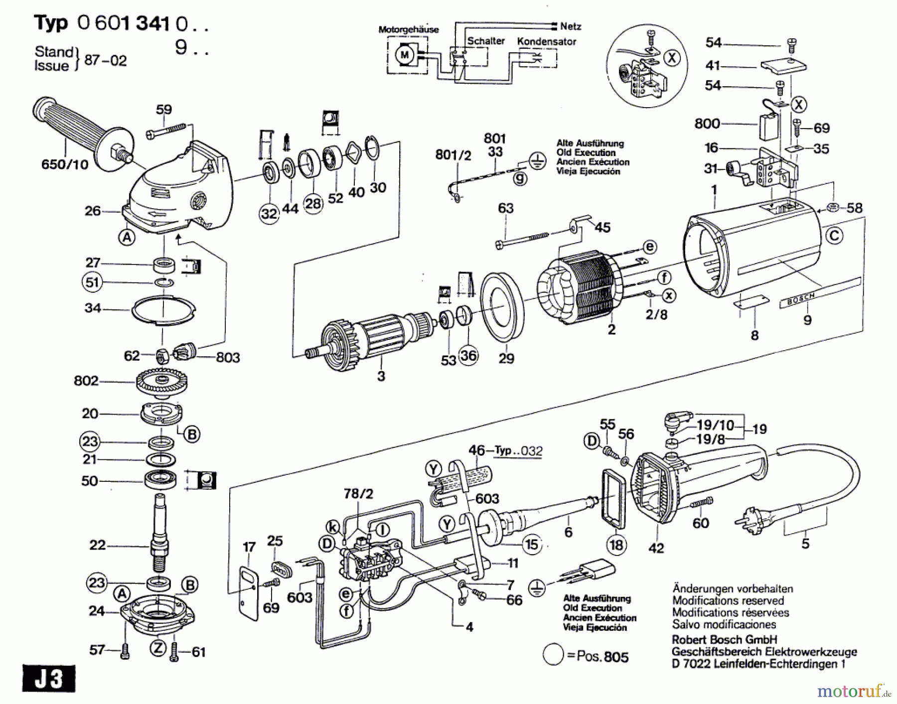  Bosch Werkzeug Winkelschleifer HV 79 Seite 1