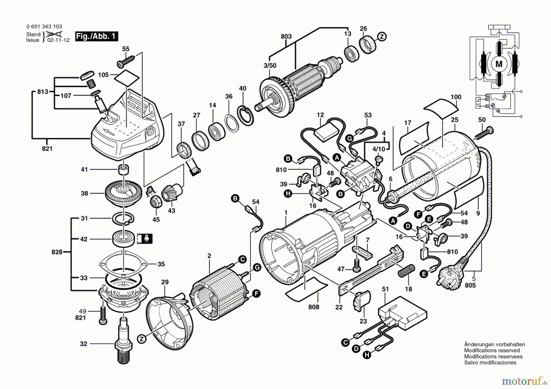  Bosch Werkzeug Winkelschleifer GWS 9-125 CM Seite 1