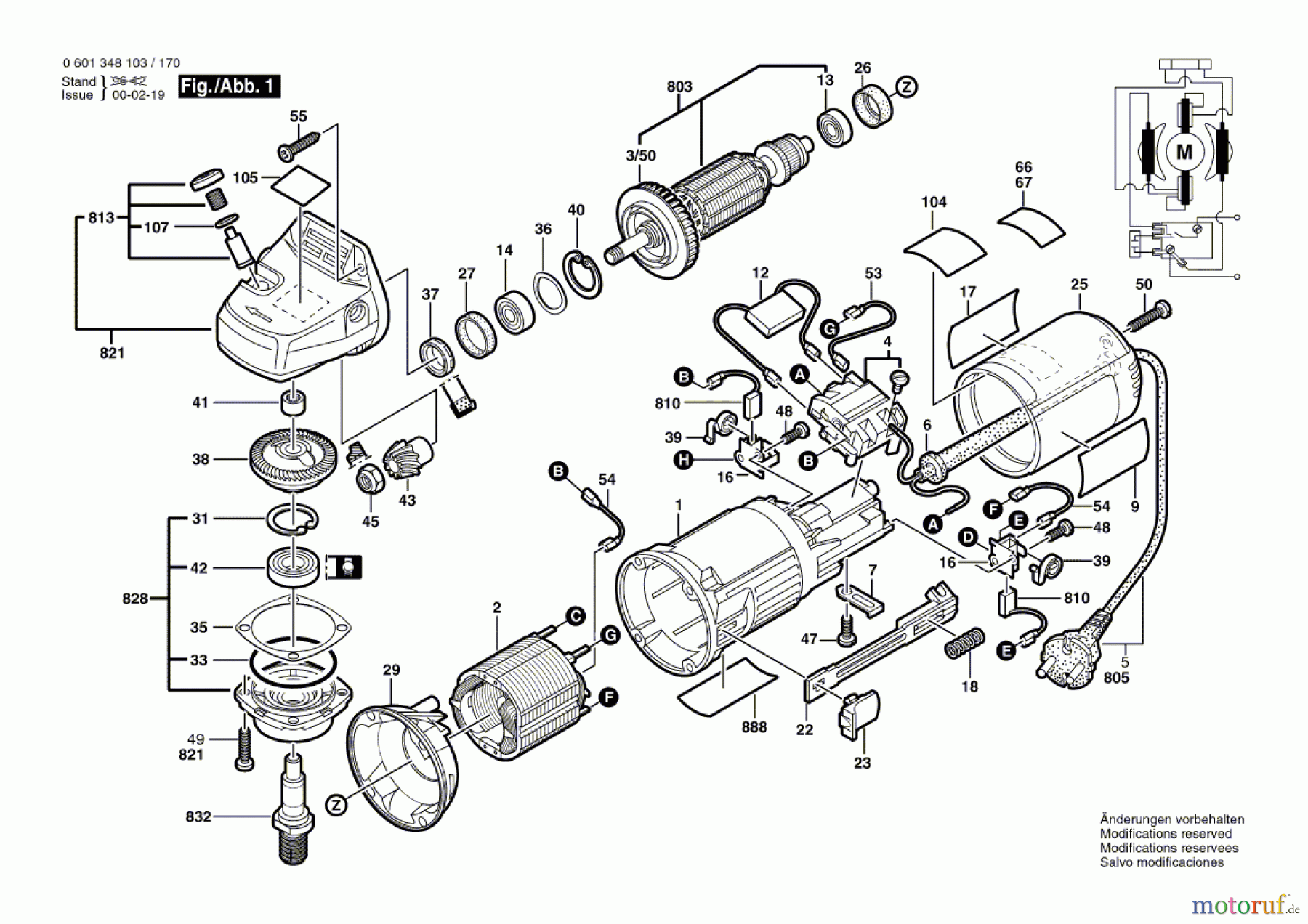  Bosch Werkzeug Winkelschleifer GWS 7-125 Seite 1