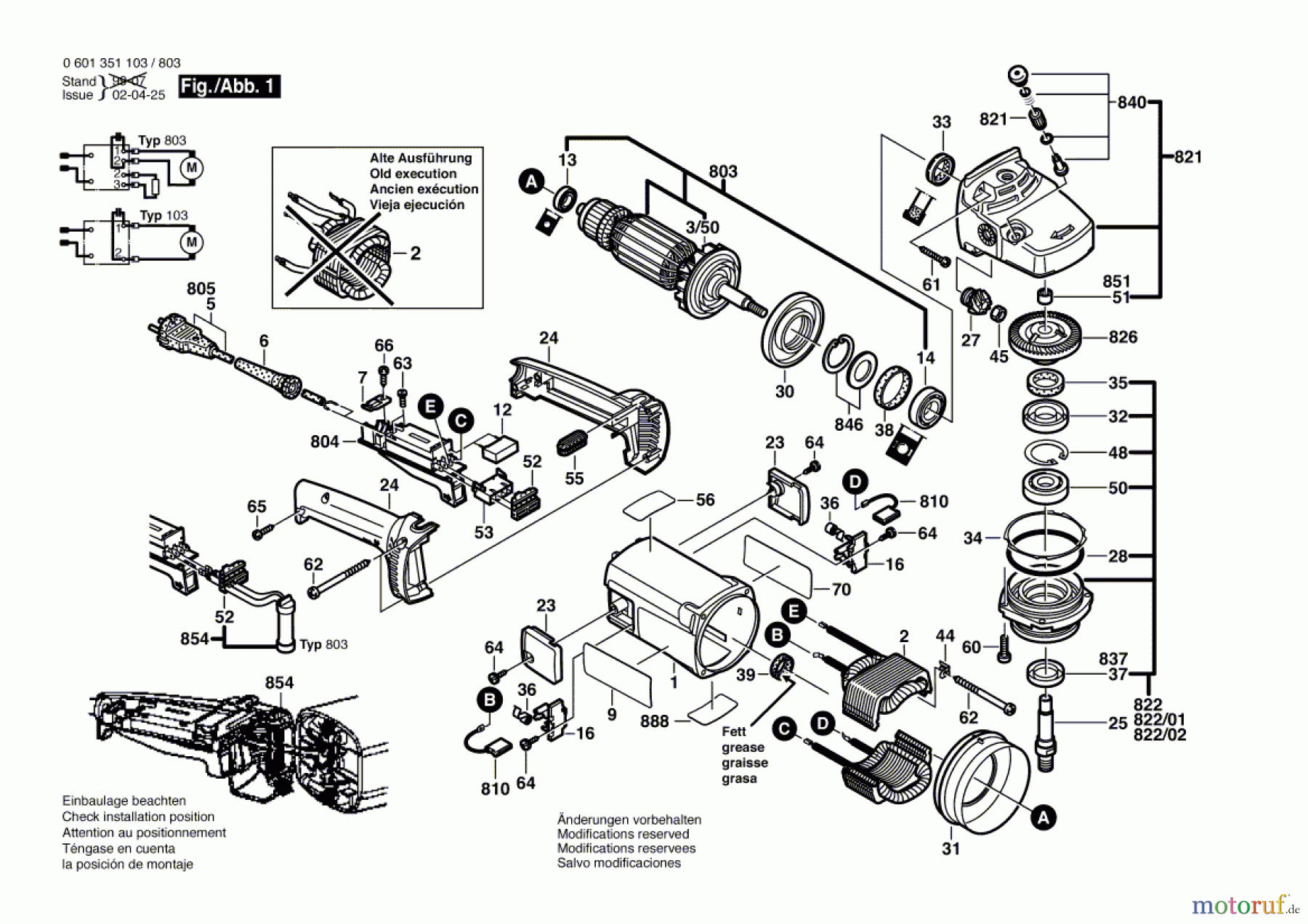  Bosch Werkzeug Winkelschleifer GWS 19-180 Seite 1