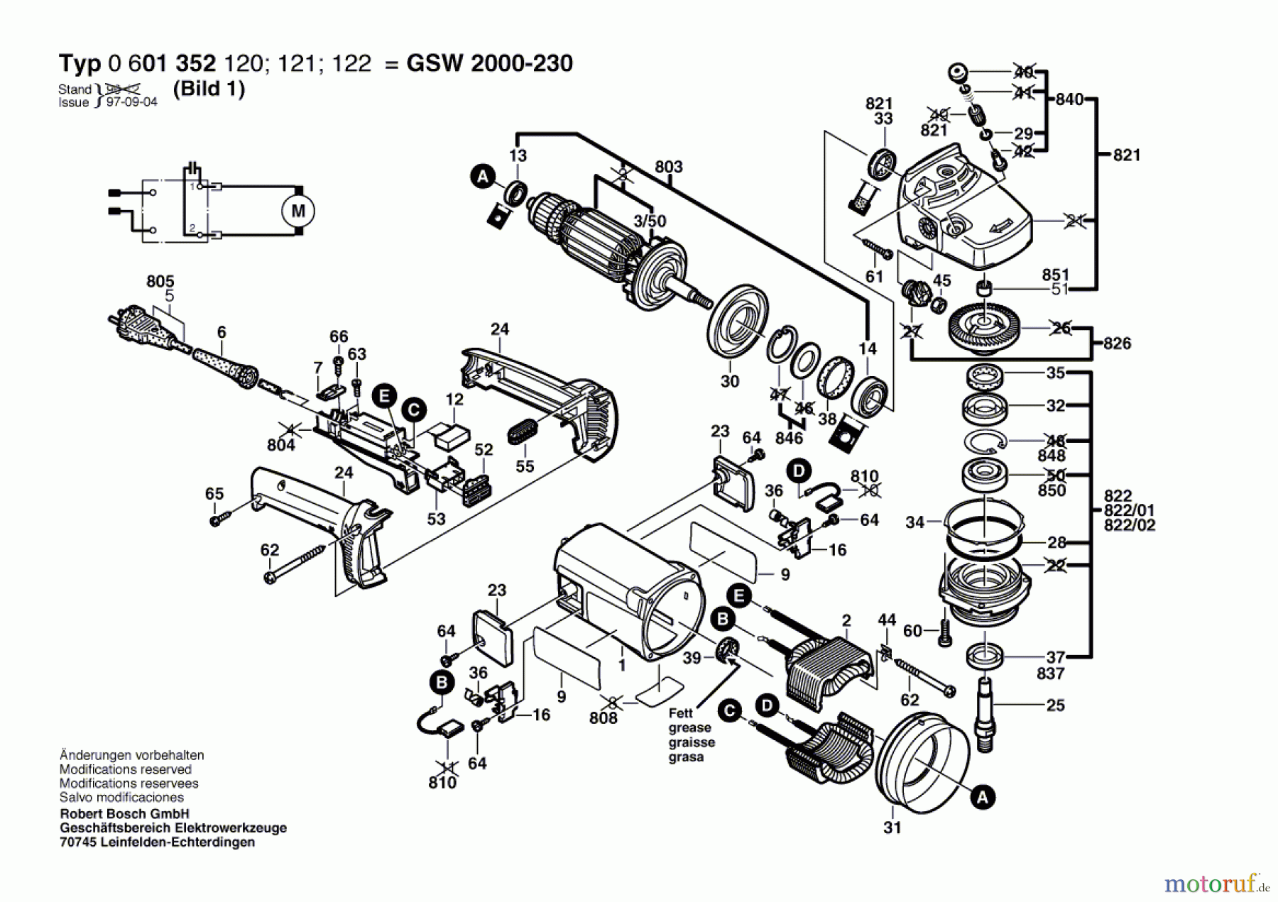  Bosch Werkzeug Winkelschleifer GWS 2000-230 Seite 1