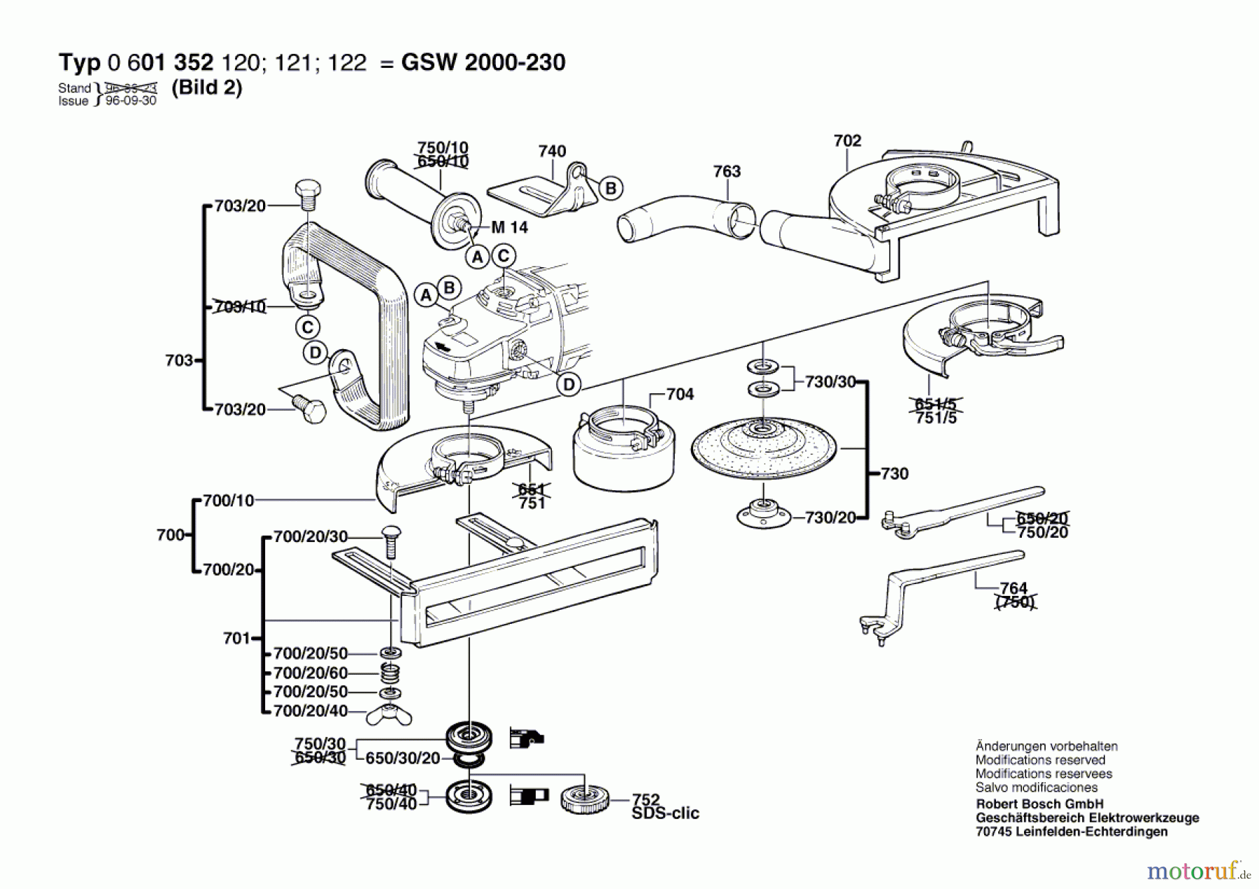  Bosch Werkzeug Winkelschleifer GWS 2000-230 Seite 2