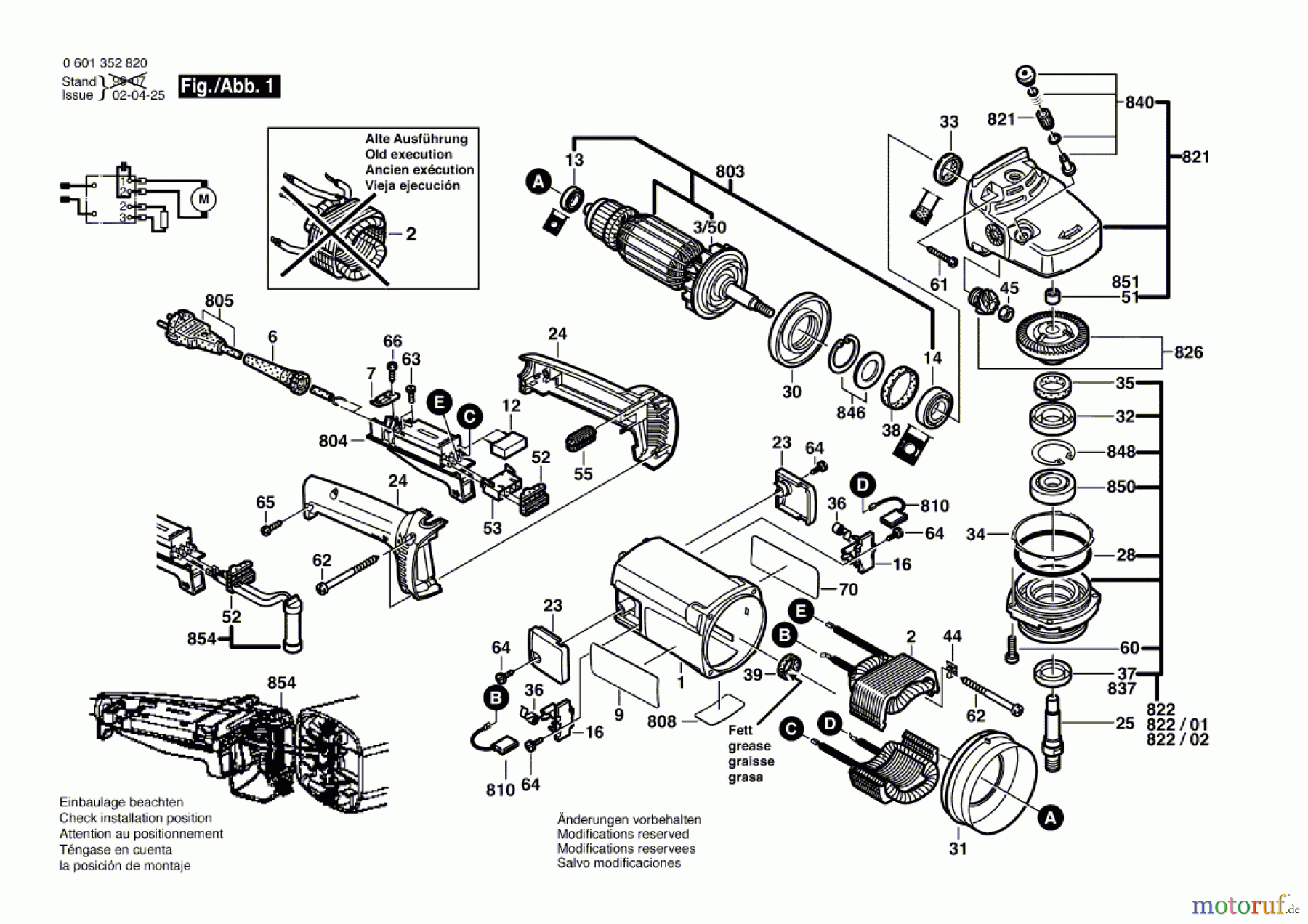  Bosch Werkzeug Winkelschleifer GWS 2000-230 J Seite 1