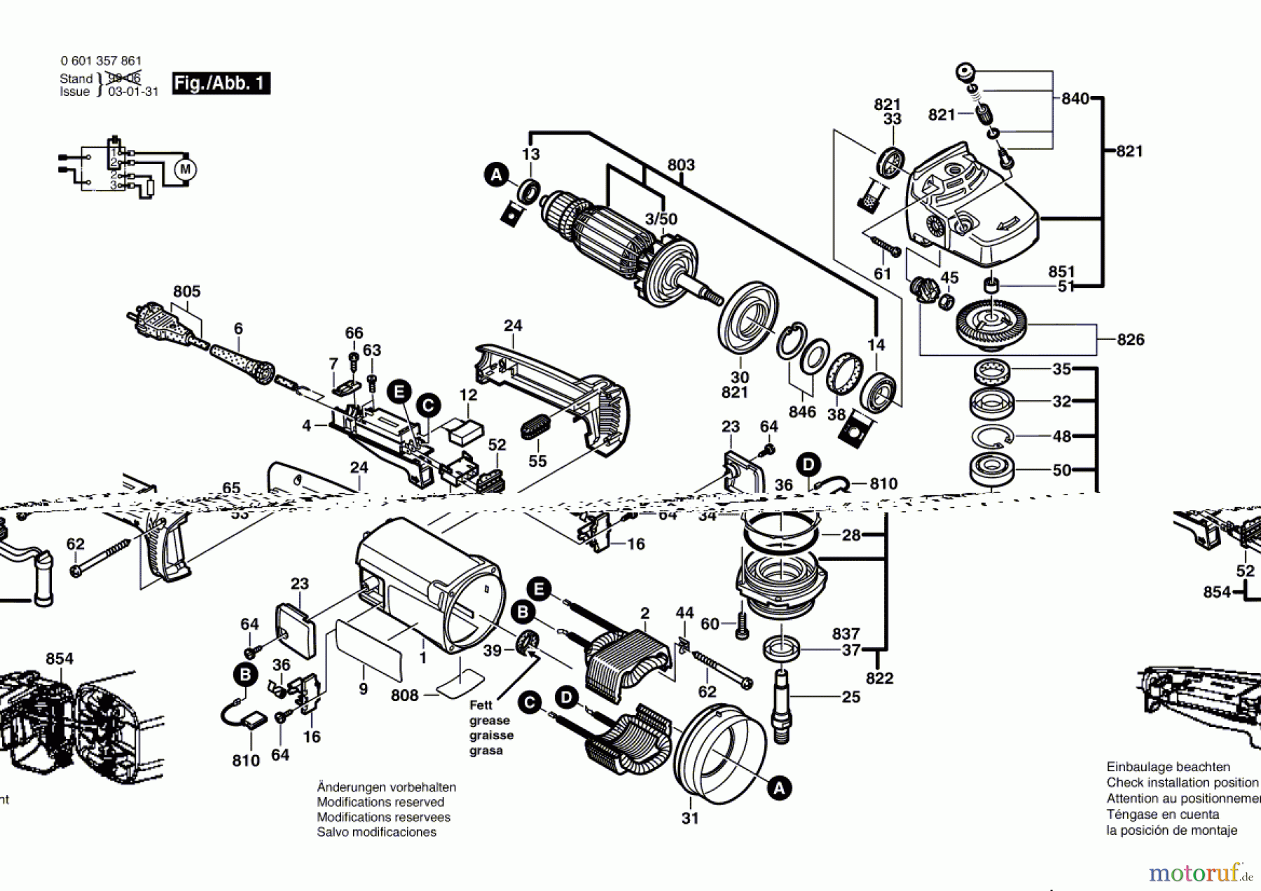  Bosch Werkzeug Winkelschleifer BWS 21-230 JS Seite 1