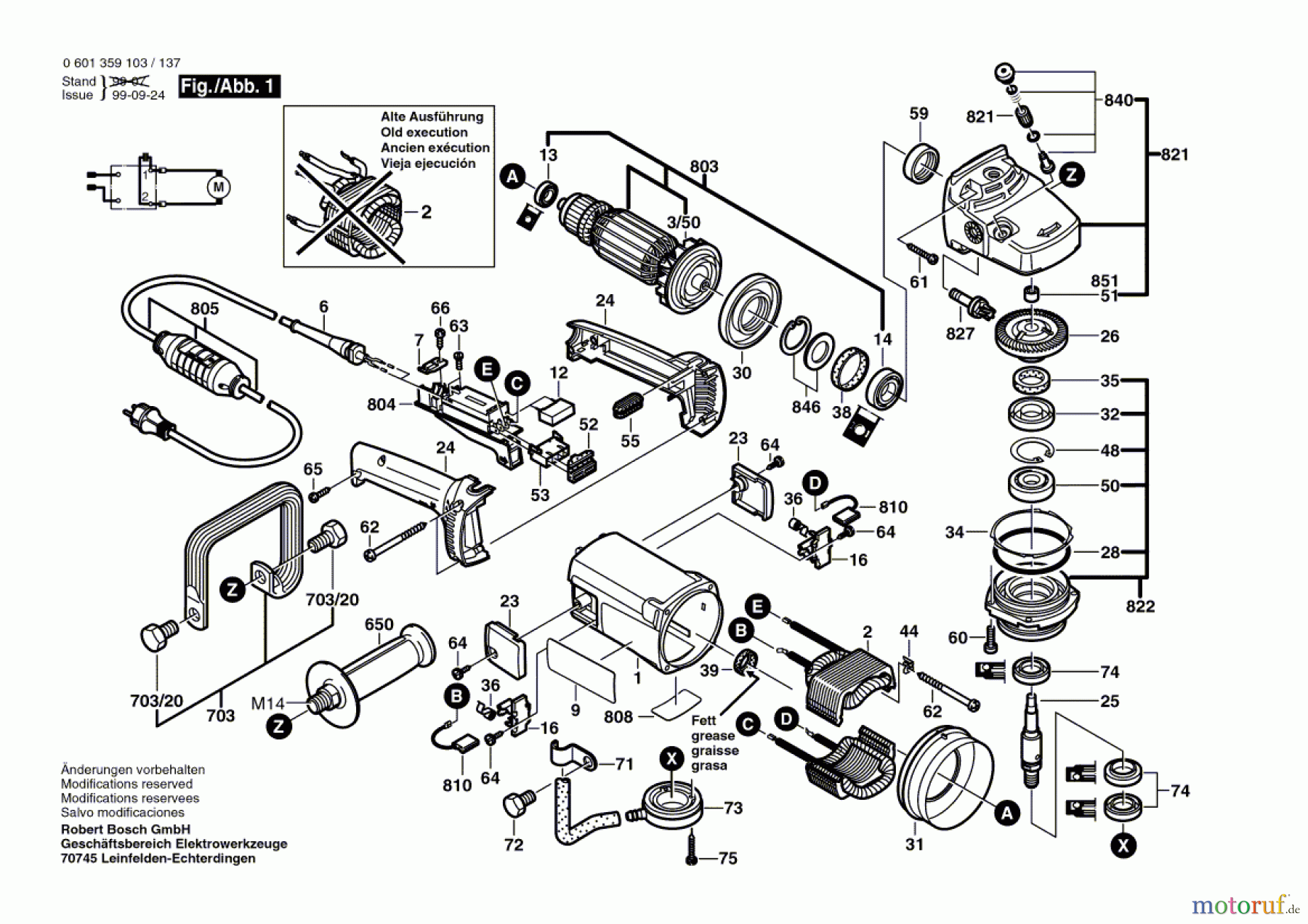  Bosch Werkzeug Nassschleifer GNS 14 W Seite 1