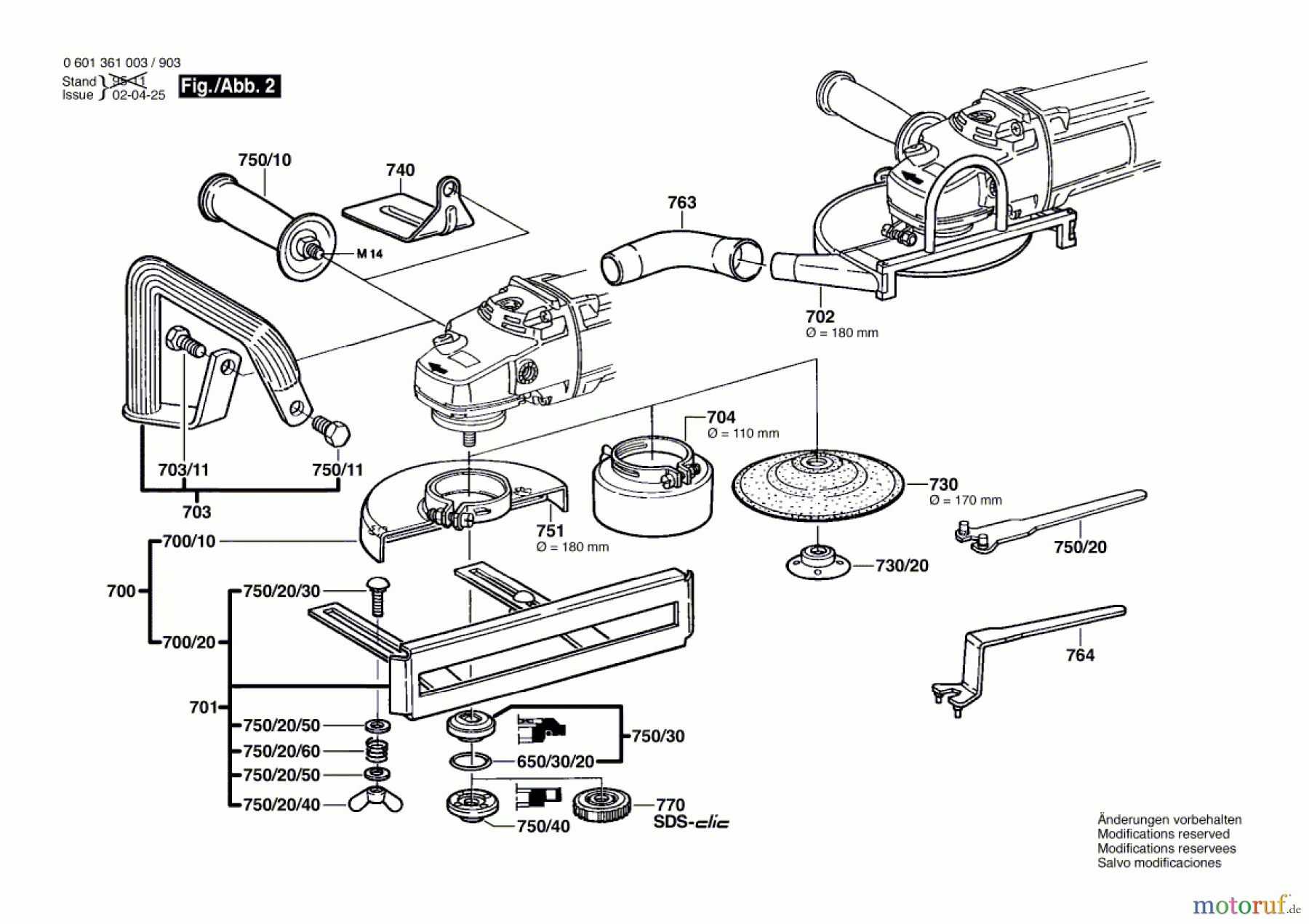  Bosch Werkzeug Winkelschleifer GWS 23-180 Seite 2