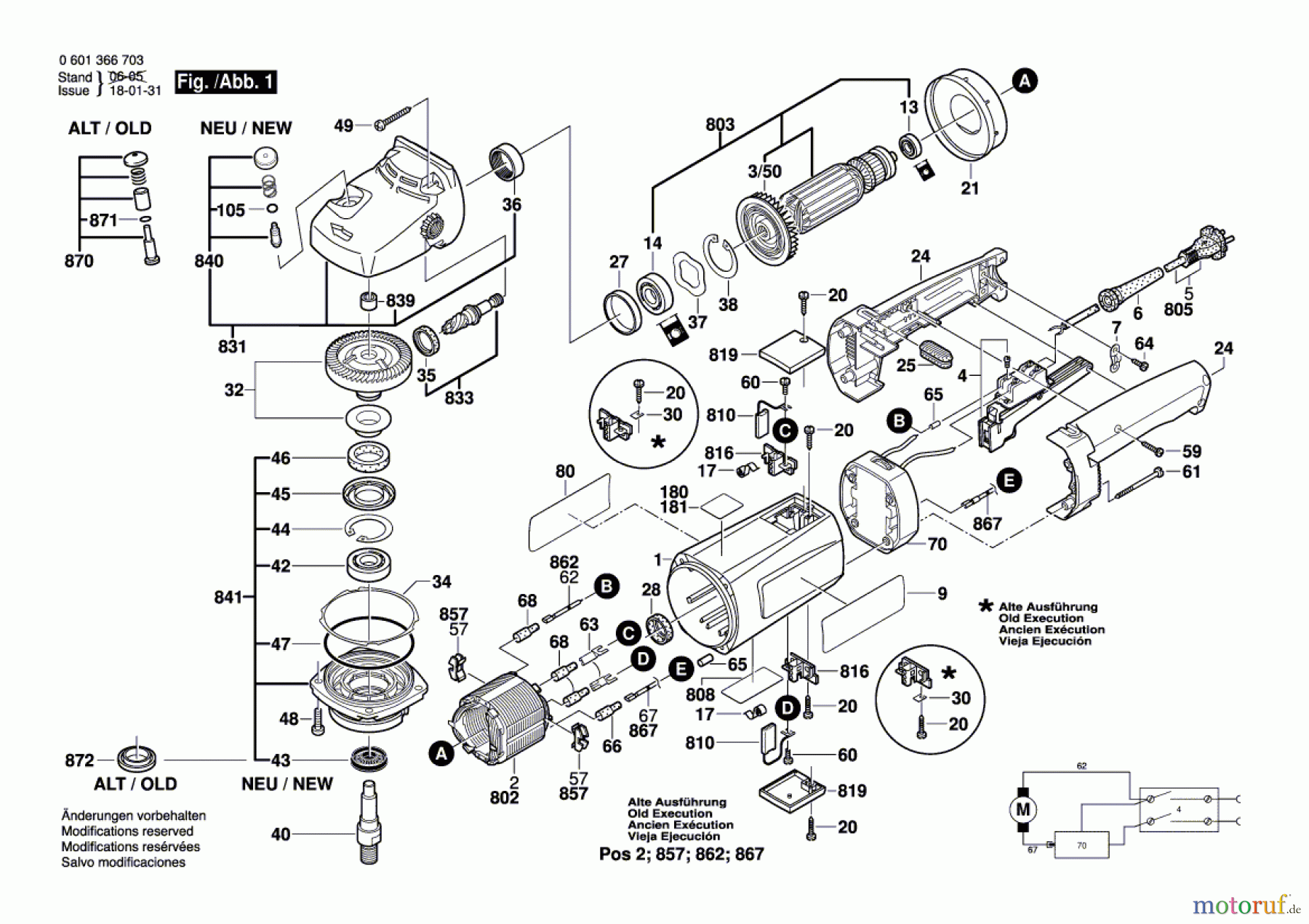  Bosch Werkzeug Winkelpolierer GPO 12 E Seite 1