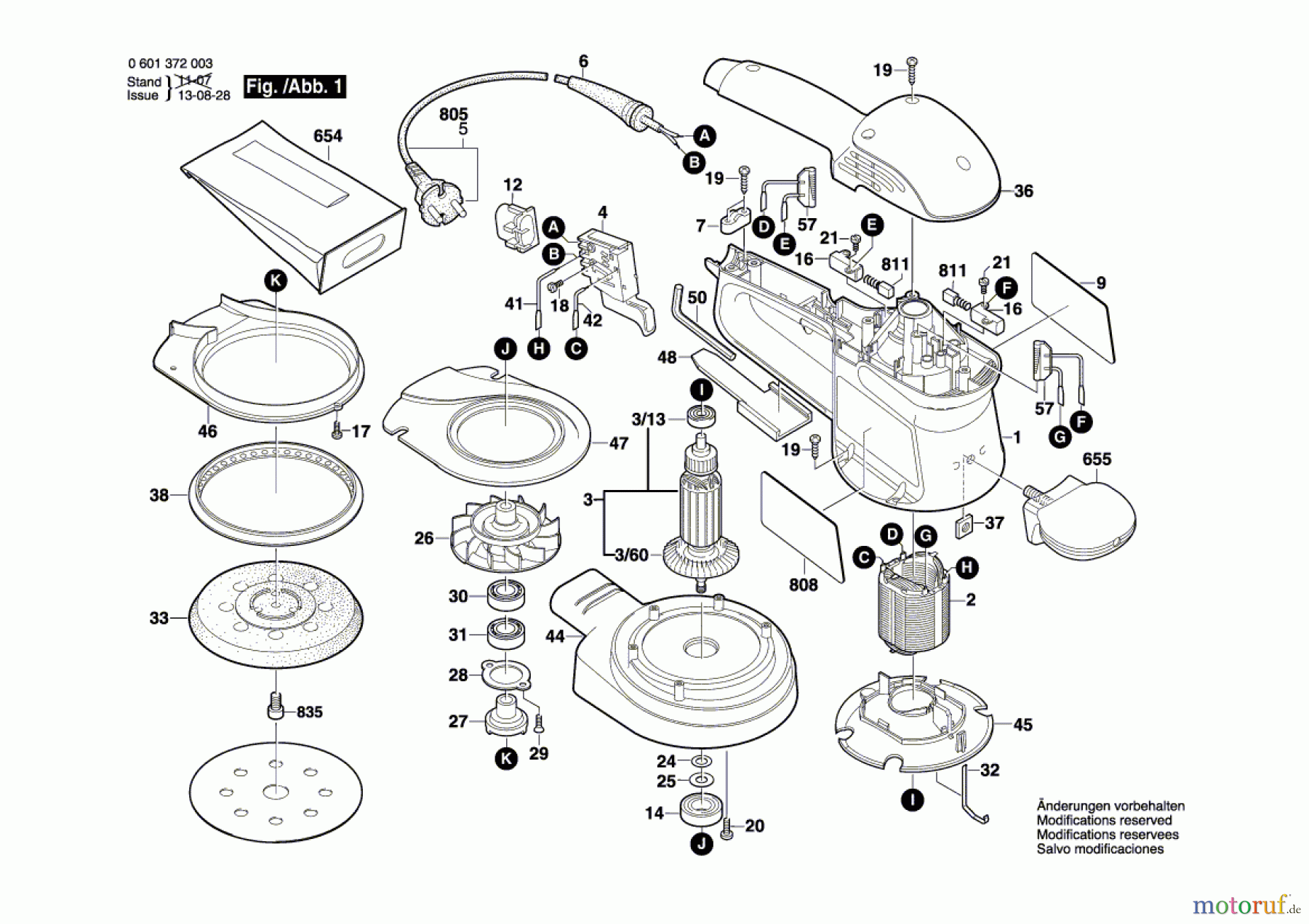  Bosch Werkzeug Exzenterschleifer GEX 125 A Seite 1
