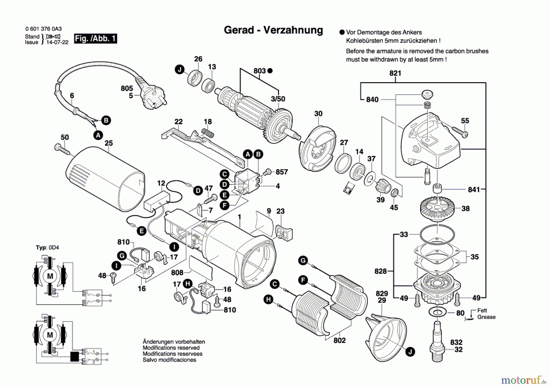  Bosch Werkzeug Winkelschleifer GWS 580 Seite 1