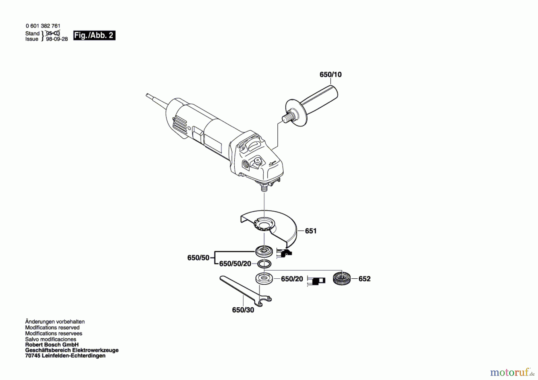  Bosch Werkzeug Winkelschleifer BWS 10-125 C Seite 2
