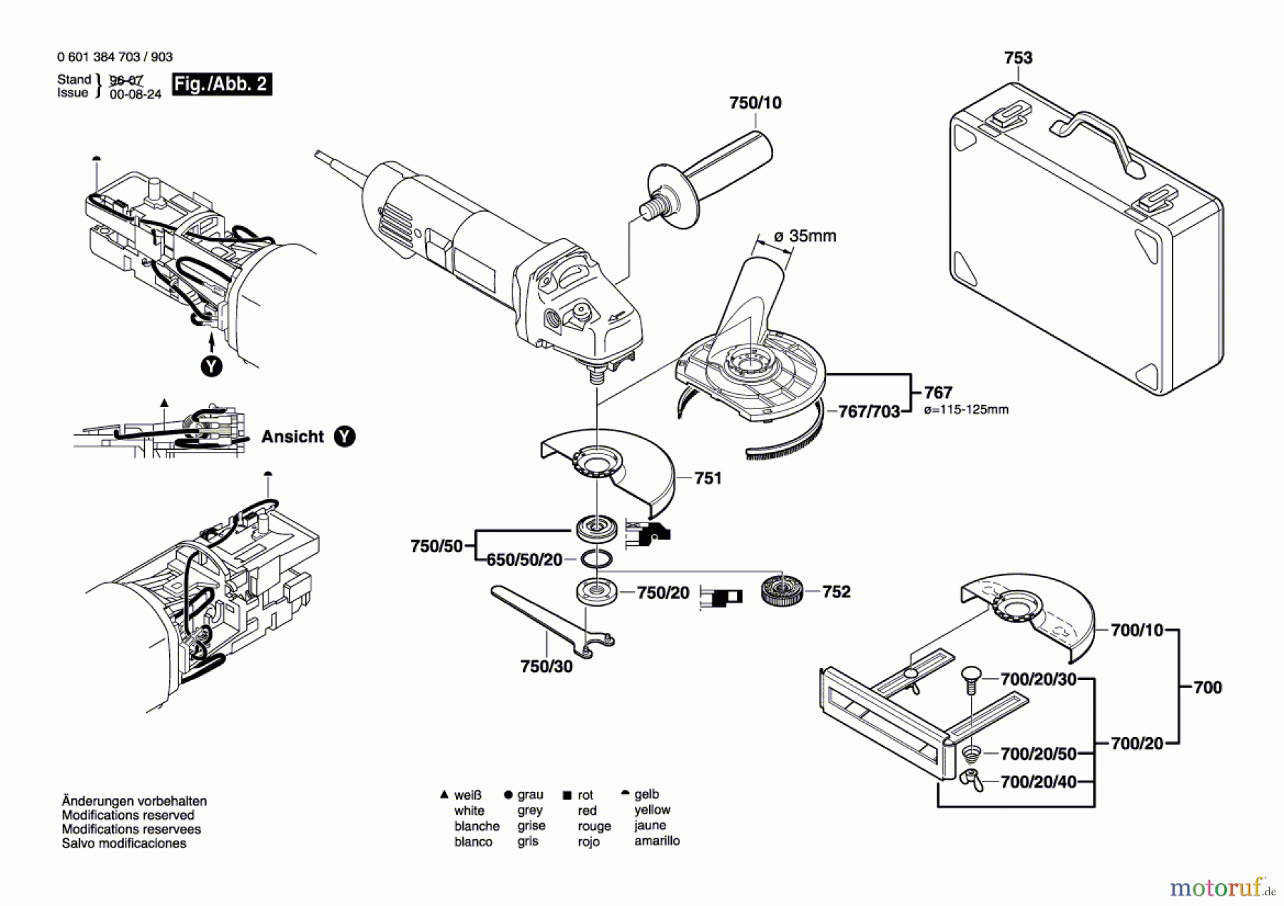  Bosch Werkzeug Winkelschleifer GWS 14-125 C Seite 2
