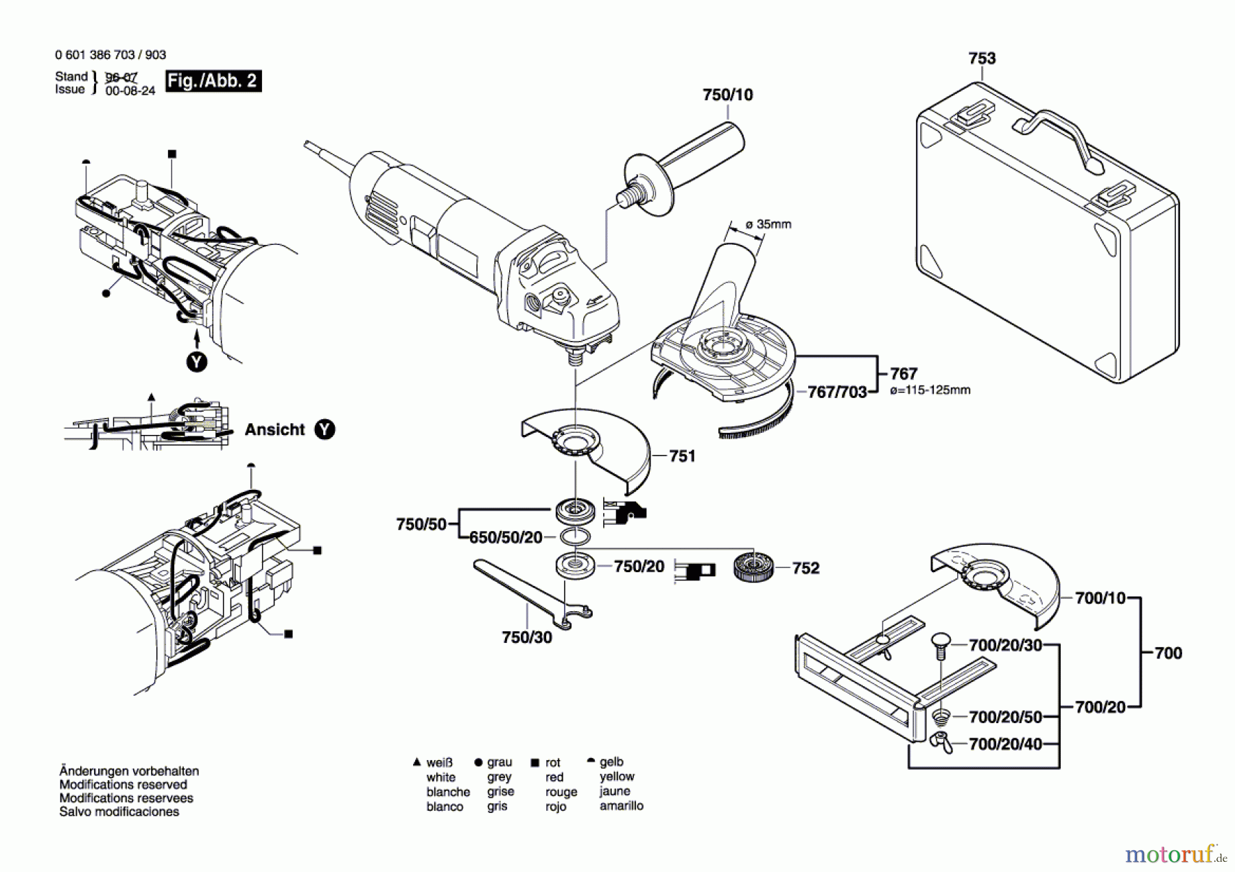  Bosch Werkzeug Winkelschleifer GWS 14-150 C Seite 2