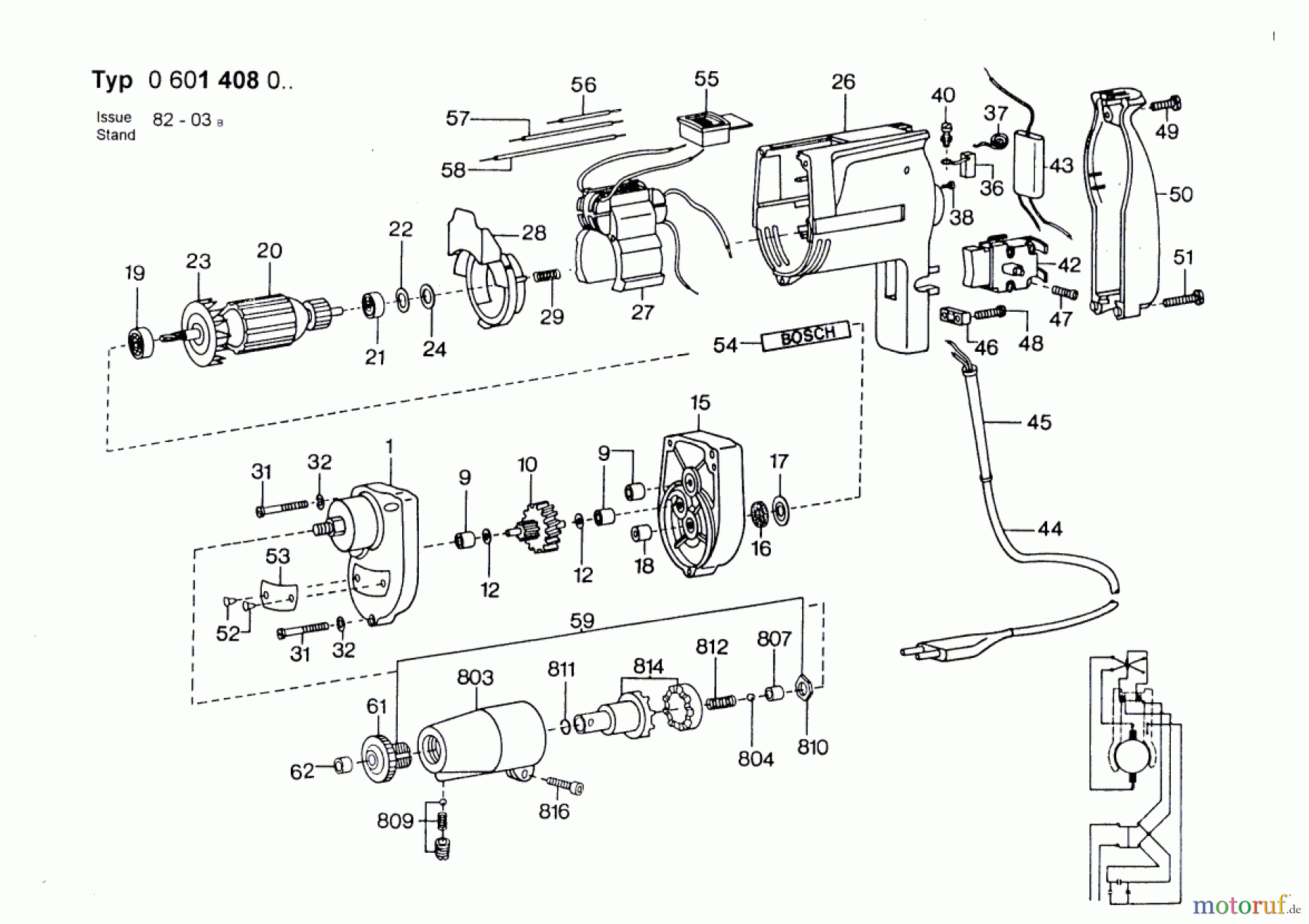  Bosch Werkzeug Bohrschrauber ---- Seite 1