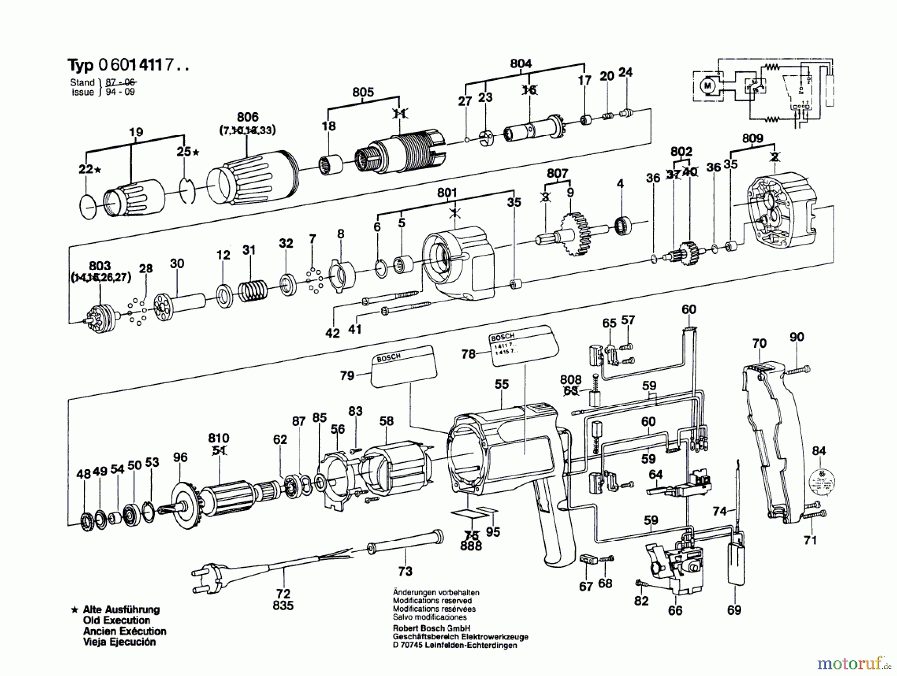  Bosch Werkzeug Schrauber ELECTRONIC Seite 1