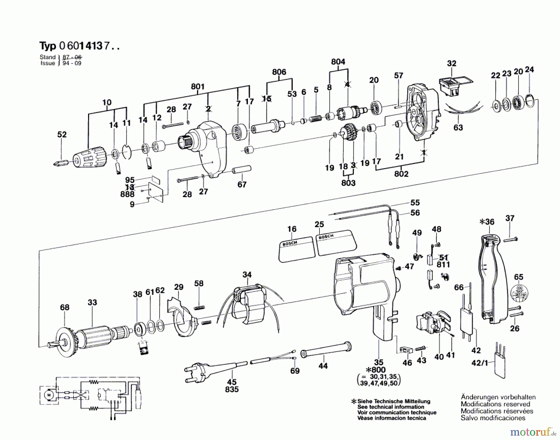  Bosch Werkzeug Bohrschrauber ---- Seite 1