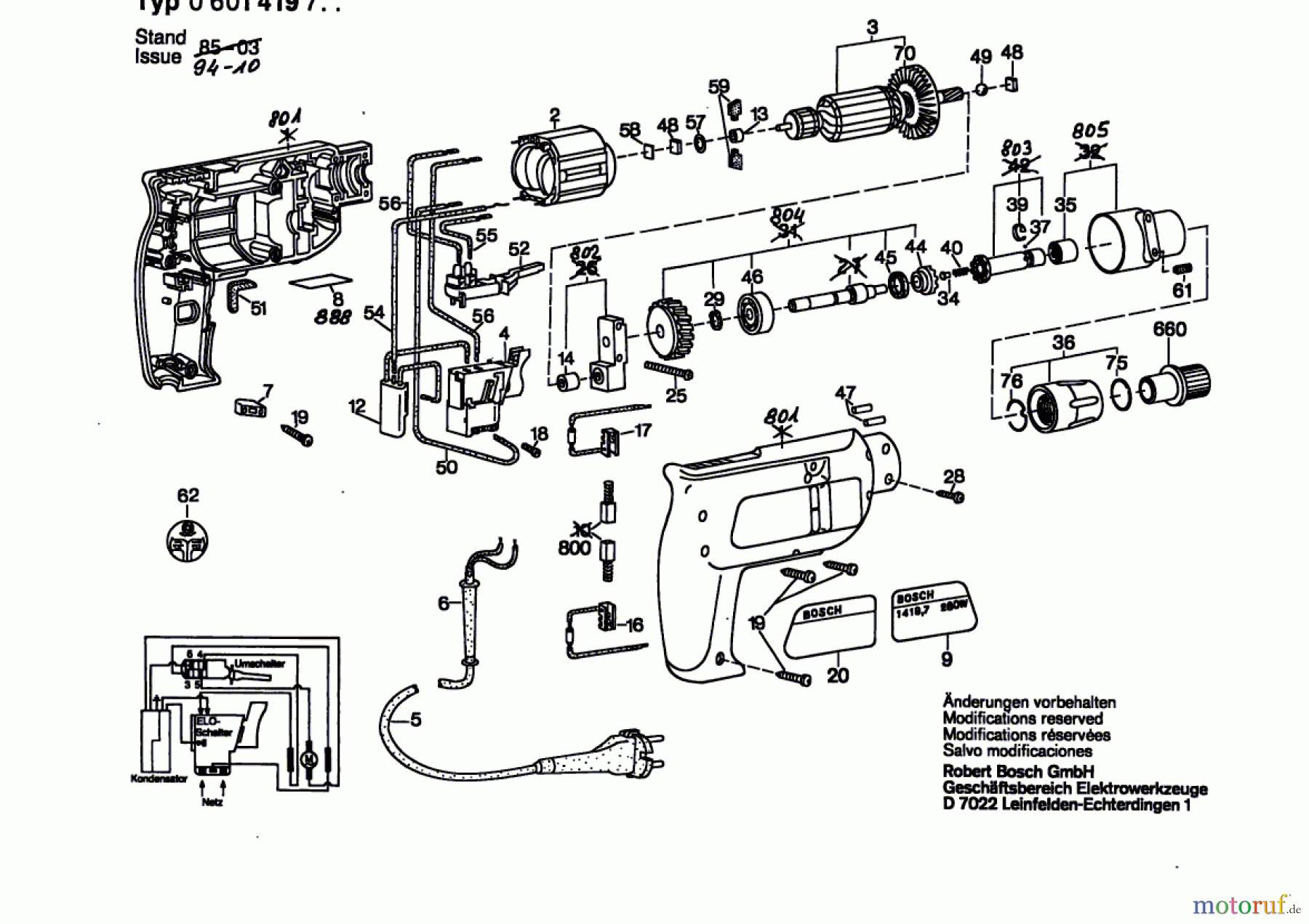  Bosch Werkzeug Bohrschrauber GSR 5-11 TE Seite 1